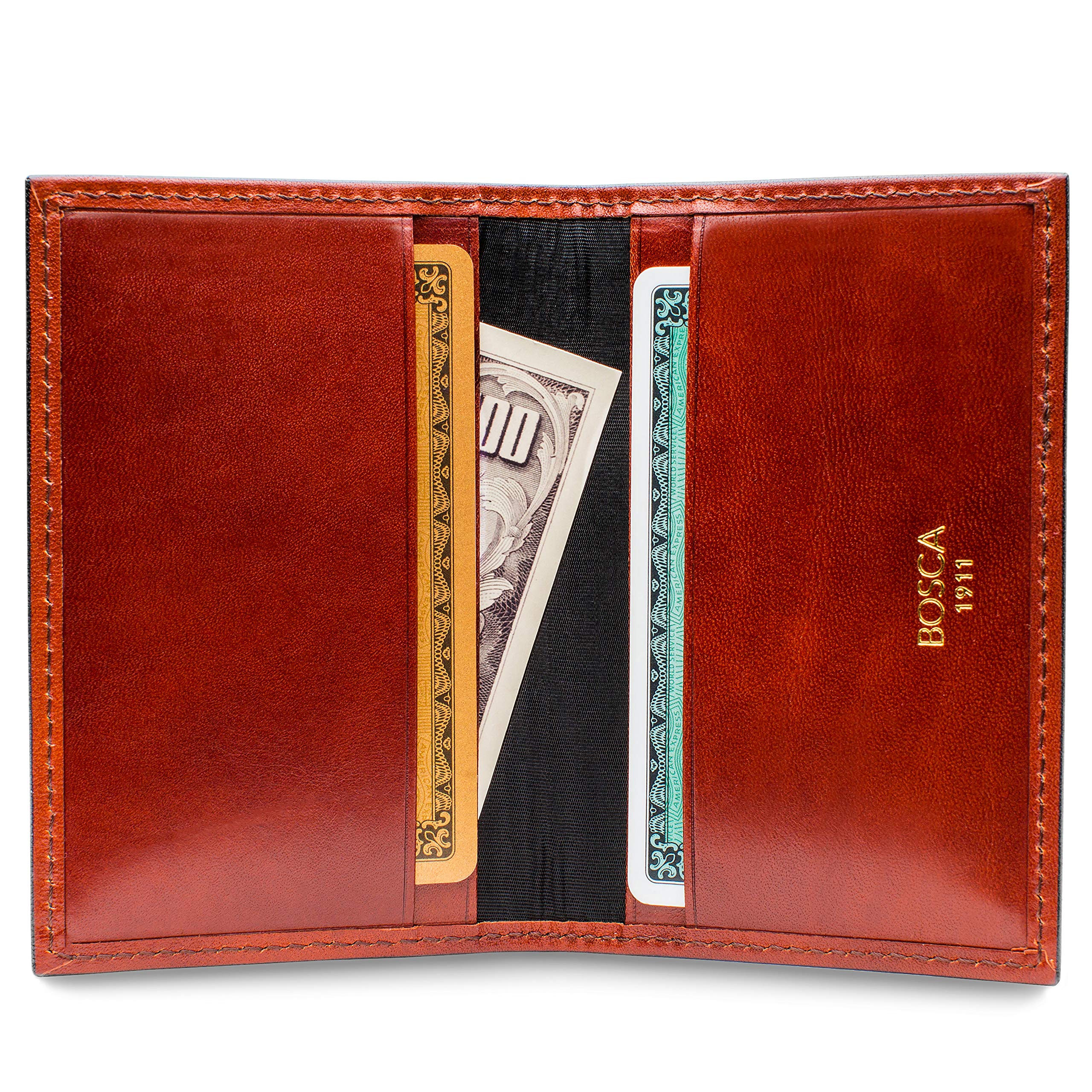 Bosca Old Leather Calling Card Case ( Cognac , One Size ) Cognac One Size U1