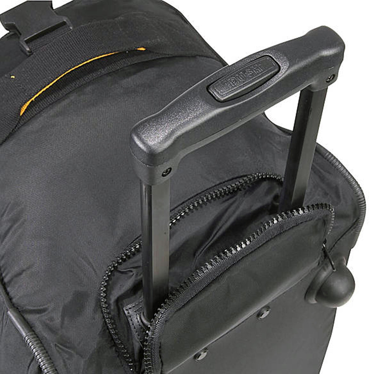 A.SAKS Luggage Lightweight Rolling Trolley Duffel with Wheels ( Black , One Size ) Black One Size U31