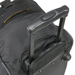A.SAKS Luggage Lightweight Rolling Trolley Duffel with Wheels ( Black , One Size ) Black One Size U32