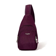 Baggallini Securtex Anti-Theft Daytripper Sling ( Mulberry , One Size ) Mulberry One Size U1