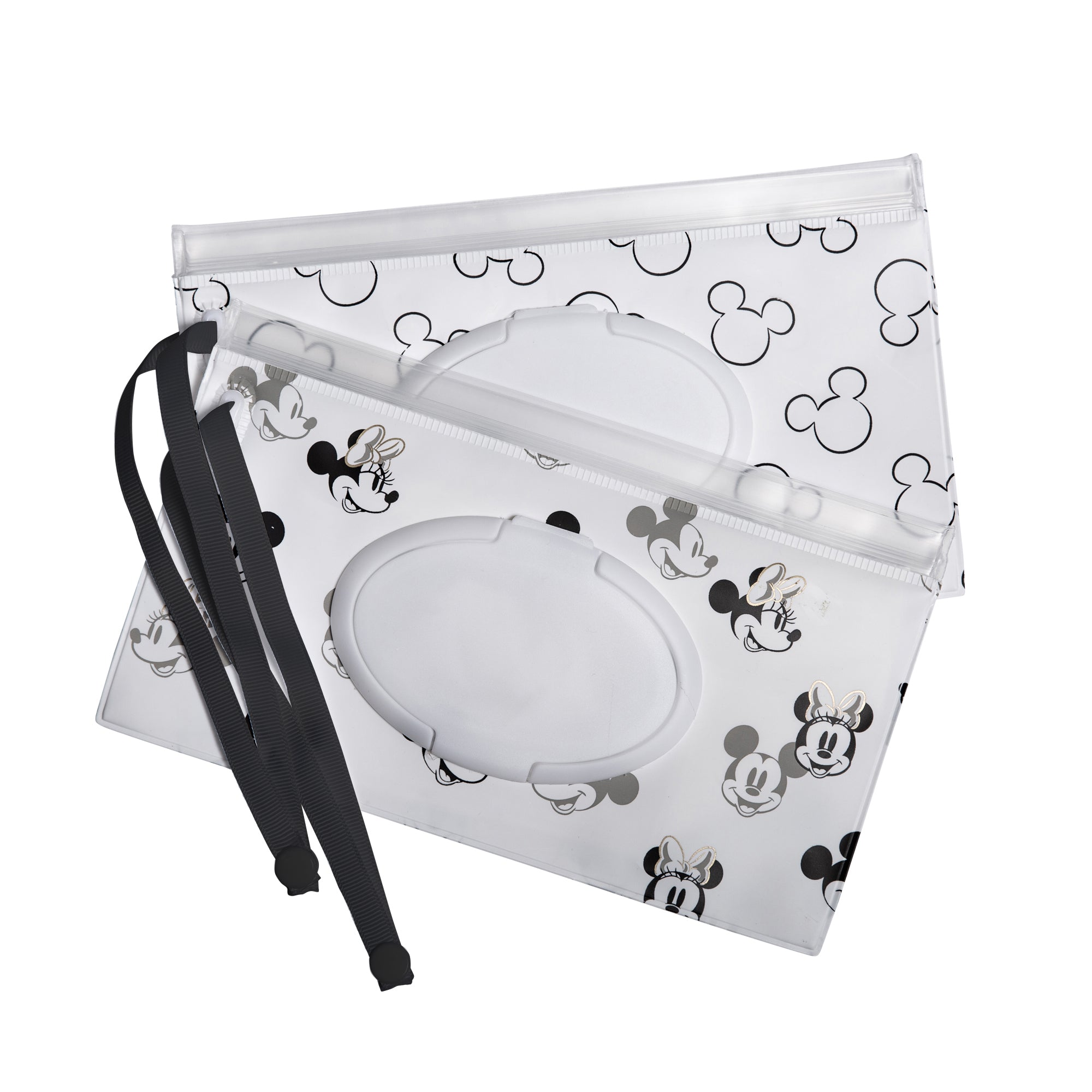 Disney Baby Full Body Changing Pad and Wipes Case Bundle ( Mickey Black , One Size ) Mickey Black One Size U1