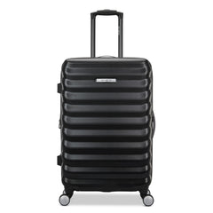 Samsonite Hard-Sided 24-Inch Lightweight Checked Medium Expandable Element Suitcase: Durable, 360 Spinner Wheels, Adjustable Telescopic Handle, TSA-Approved Lock ( Alpine Black , 24-Inch Checked-Medium ) Alpine Black 24 Inch Checked Medium U1