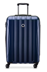 DELSEY Paris Helium Aero Hardside Expandable Luggage with Spinner Wheels ( Blue Cobalt , Checked-Medium 25 Inch ) Blue Cobalt Checked Medium 25 Inch U14