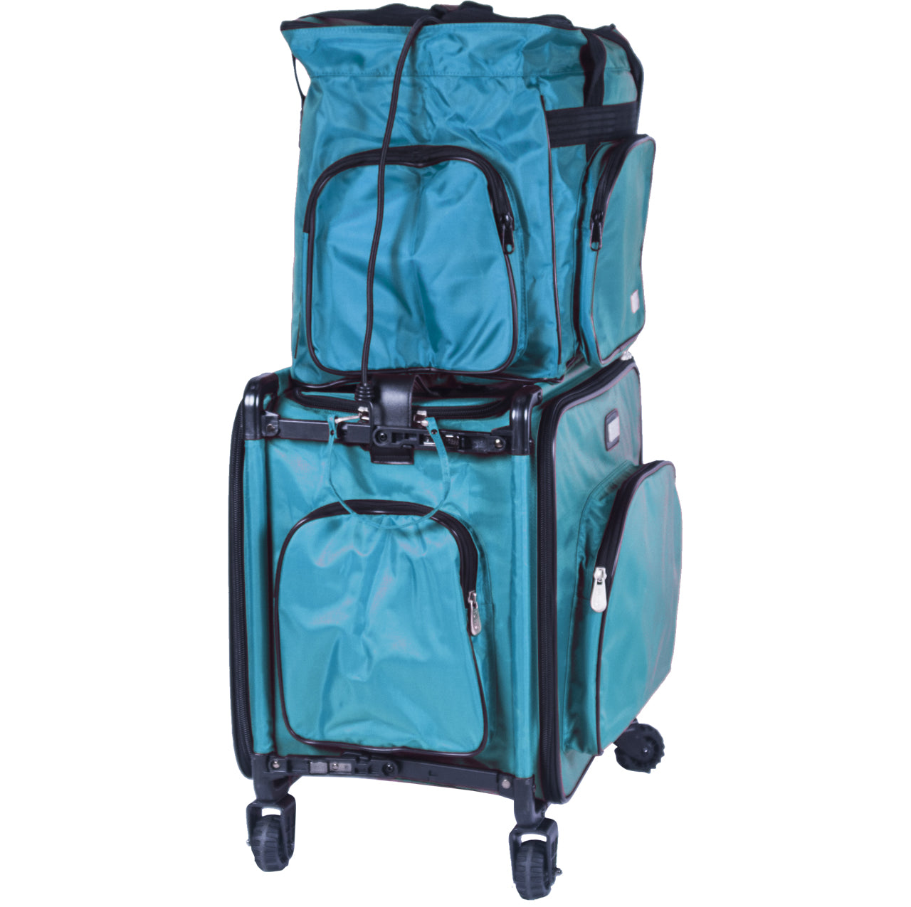 Tutto Serger Tote on Wheels Turquoise 17 U1