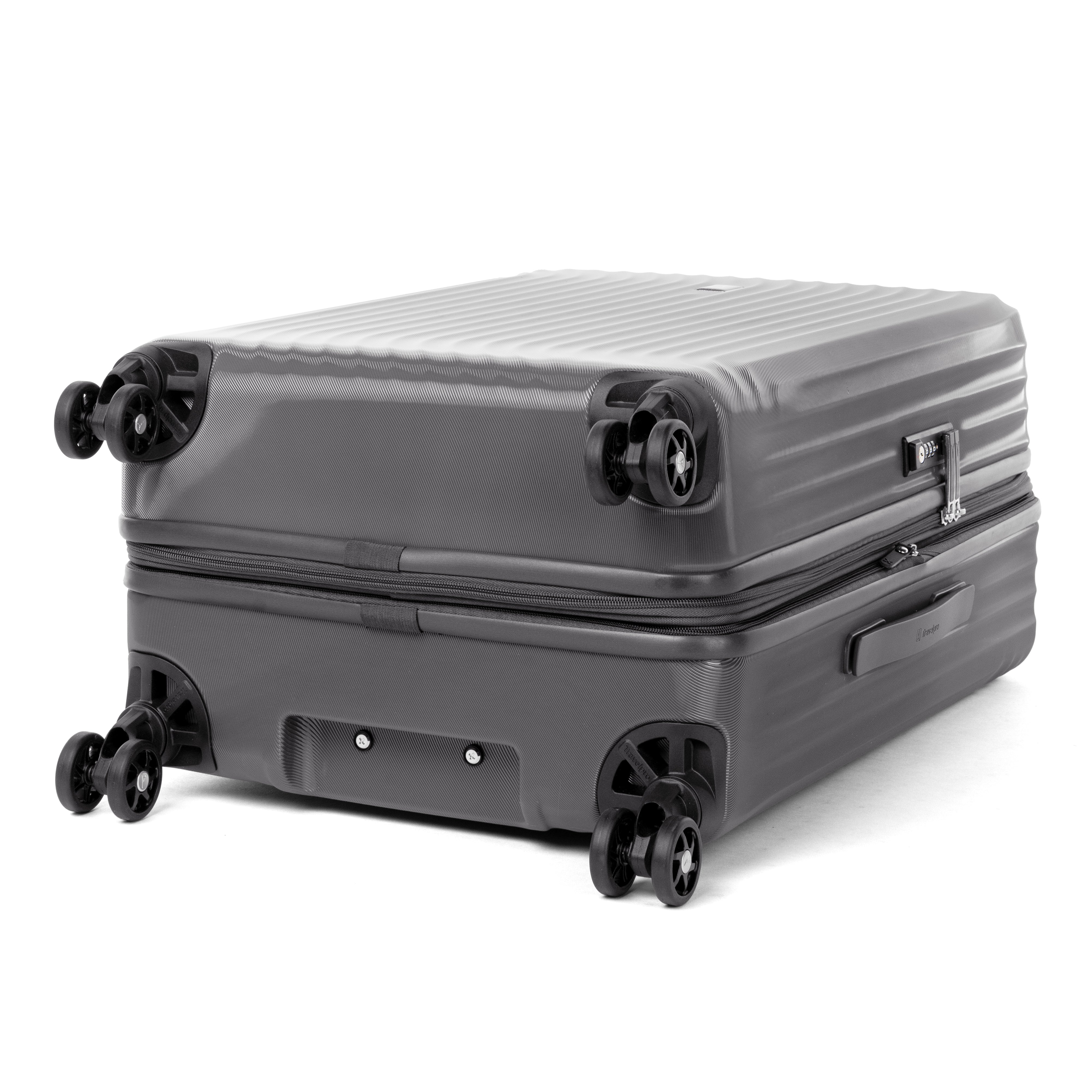 Travelpro Maxlite Air Hardside Expandable Luggage, 8 Spinner Wheels, Lightweight Hard Shell Polycarbonate ( Shadow Grey , Checked-Medium 25-Inch ) Shadow Grey Checked Medium 25 Inch U10