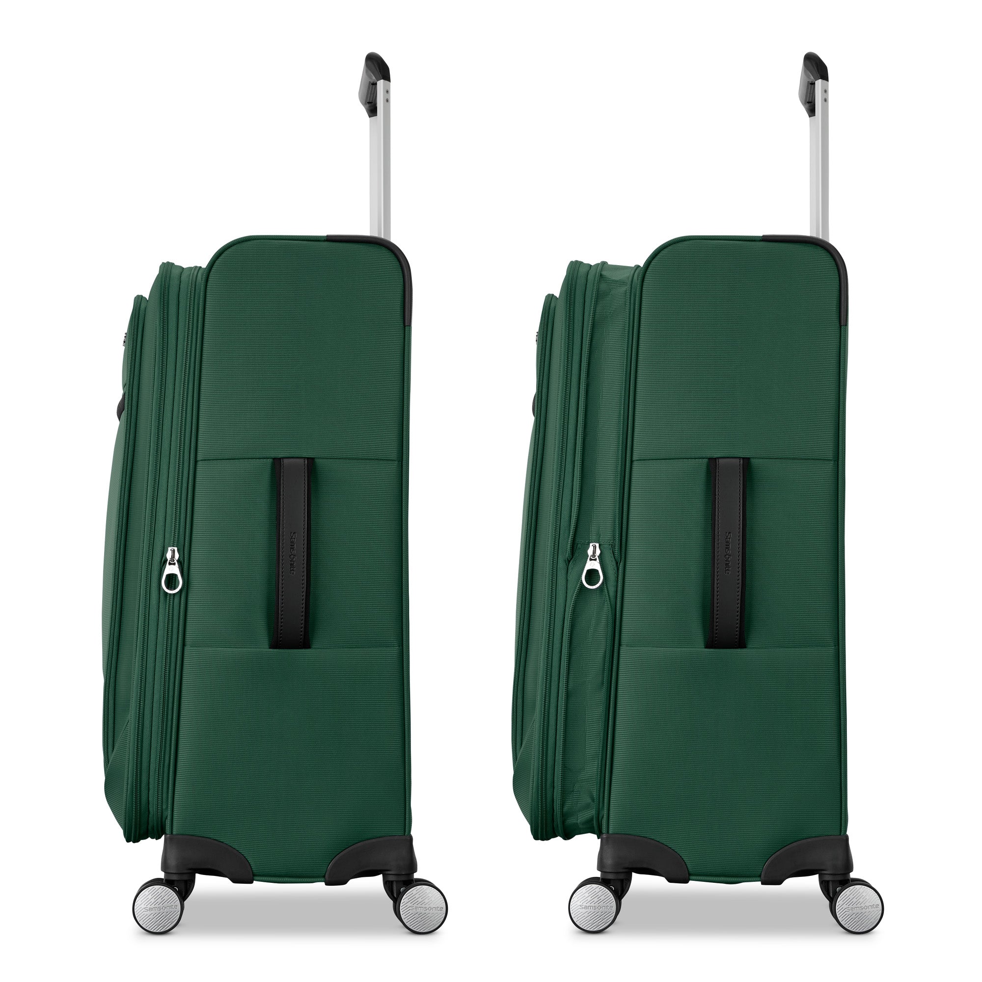 Samsonite Element Carry-On Soft-Sided Expandable 21-Inch Suitcase: Airline Approved for Most Major Airlines, Durable, 360 Spinner Wheels, Adjustable Handle, 2 Front & Side Pocket ( Bistro Green , 21-Inch Carry-On ) Bistro Green 21 Inch Carry On U4