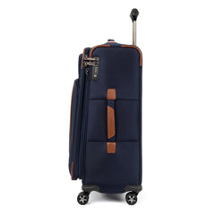 Travelpro Crew Versapack Softside Expandable Spinner Wheel Luggage ( Patriot Blue , Checked-Medium 25-Inch ) Patriot Blue Checked Medium 25 Inch U3