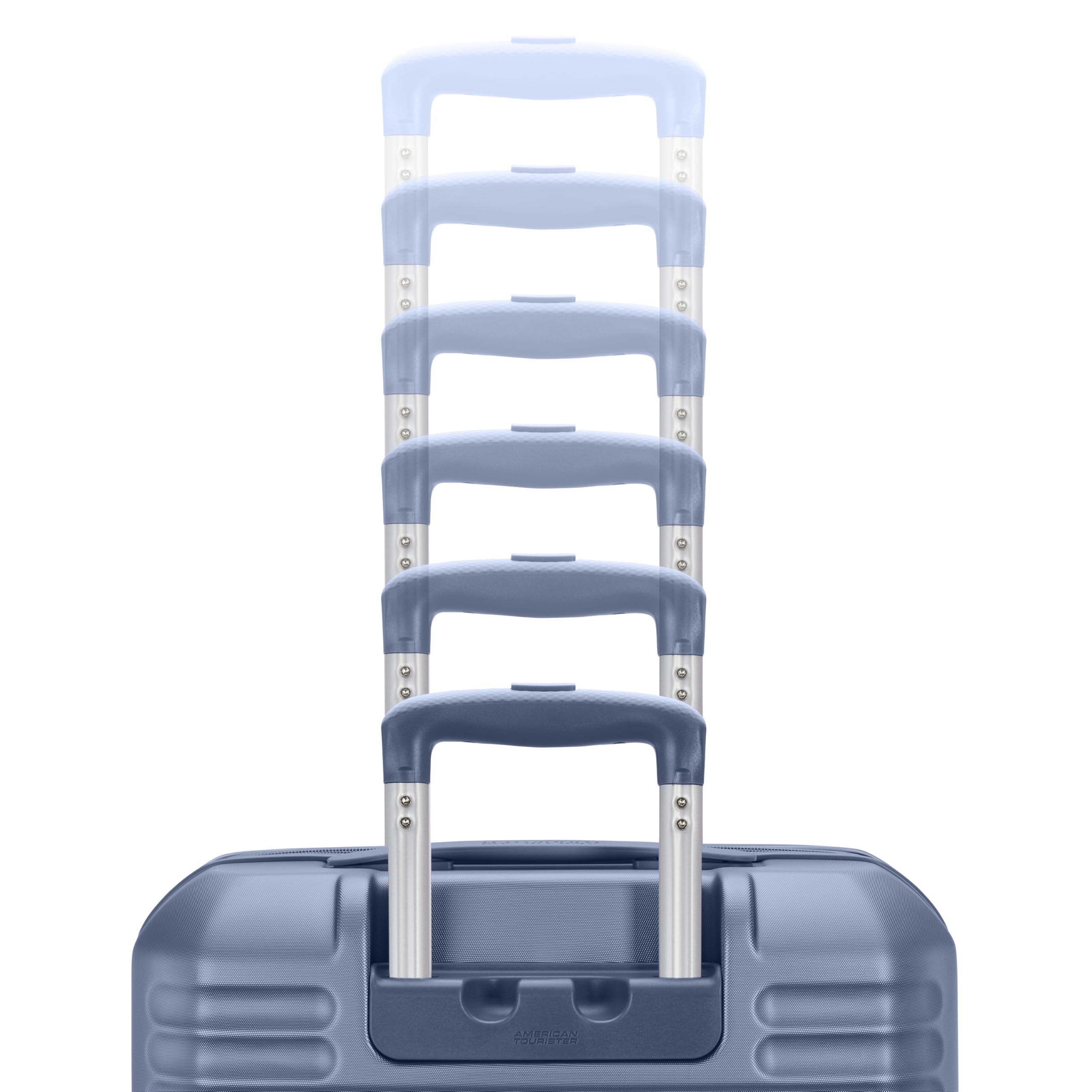 American Tourister Stratum 3.0, Airline Approved, Durable Hardside Luggage, Expands 1.5", RightHeight Adjustable Handle ( Elemental Blue , Carry-On ) Elemental Blue Carry On U1