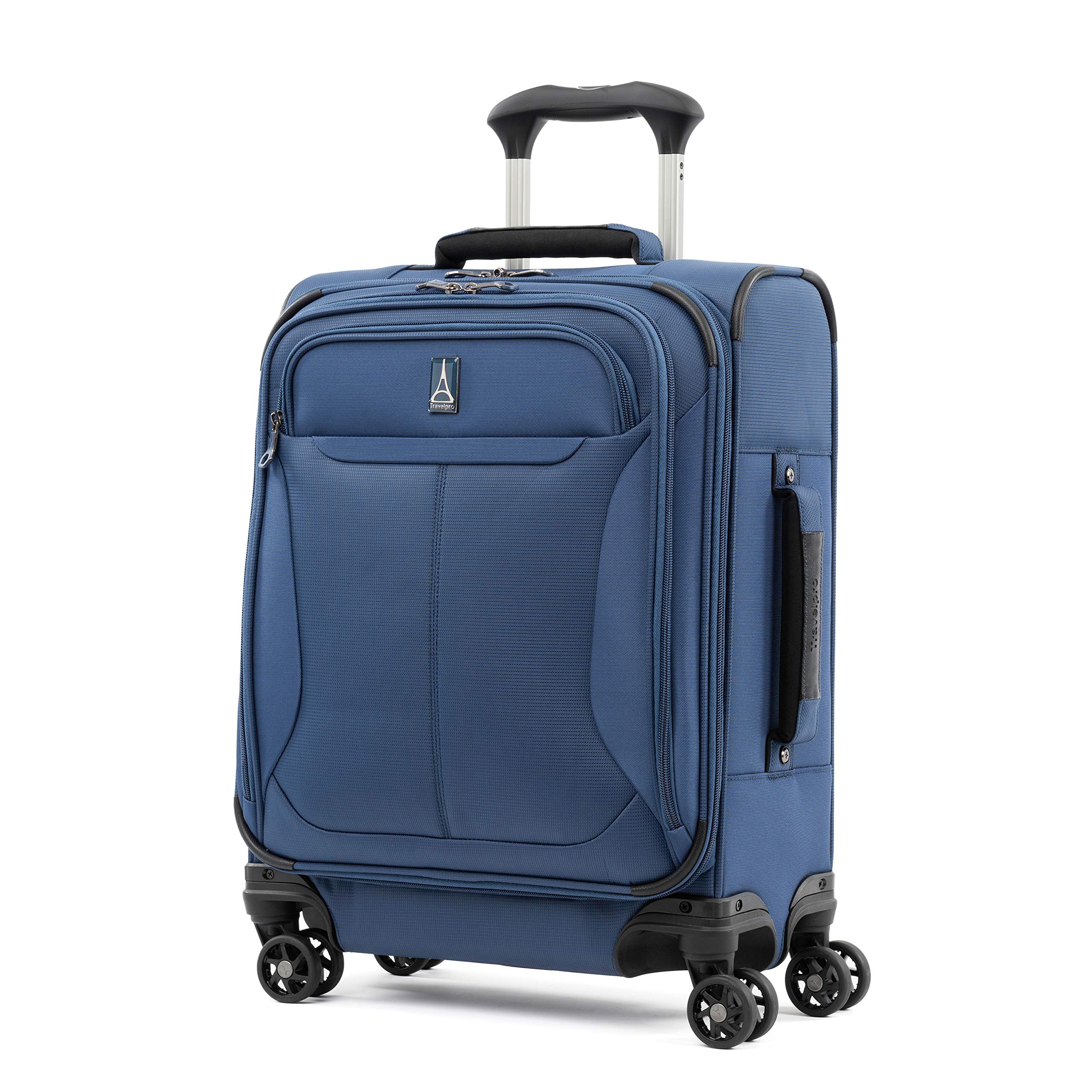 Travelpro Tourlite Softside Expandable Luggage with 4 Spinner Wheels, Lightweight Suitcase, Men and Women Blue Carry On 19 Inch U7