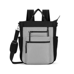 Sherpani Soleil, Anti Theft Convertible Backpack, 3 in 1 Tote Bag, Cross Body Purse, 18L Travel Backpack, Travel Gifts for Women, RFID Protection, Metal Hardware Fits 15 Laptop ( Sterling , One Size ) Sterling One Size U1