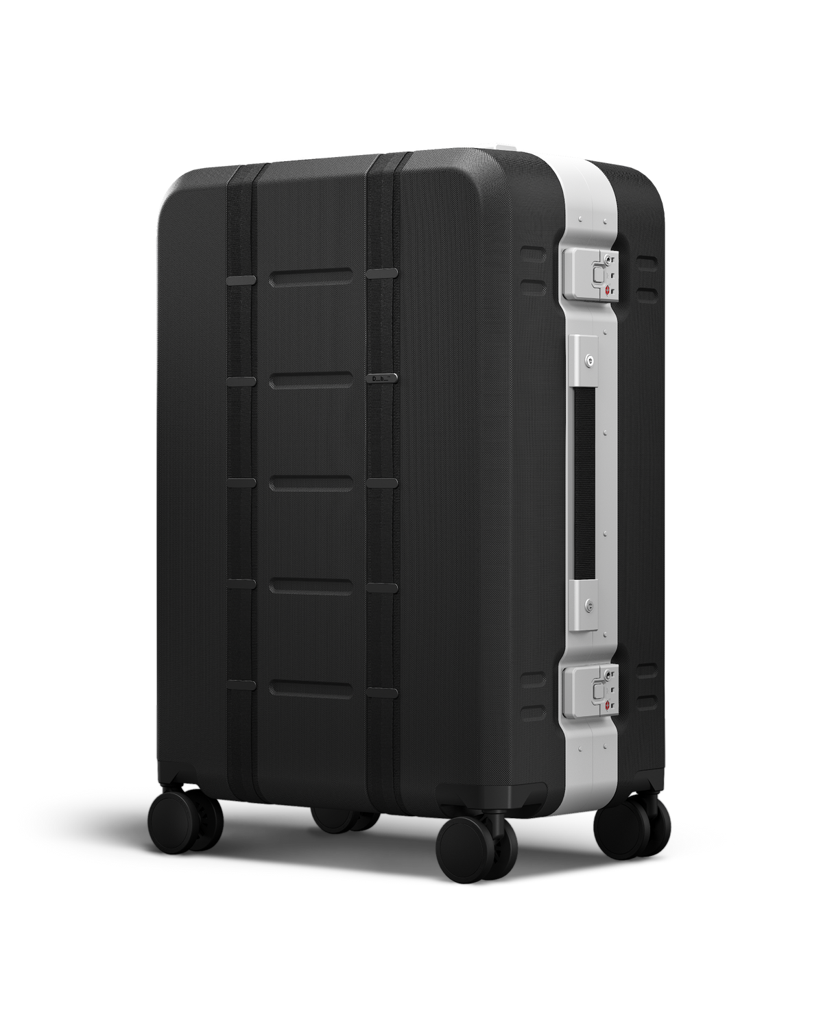 D_b_ Ramverk Pro Hardside Spinner Luggage Collection ( Silver , Checked-Medium ) Silver Checked Medium U1