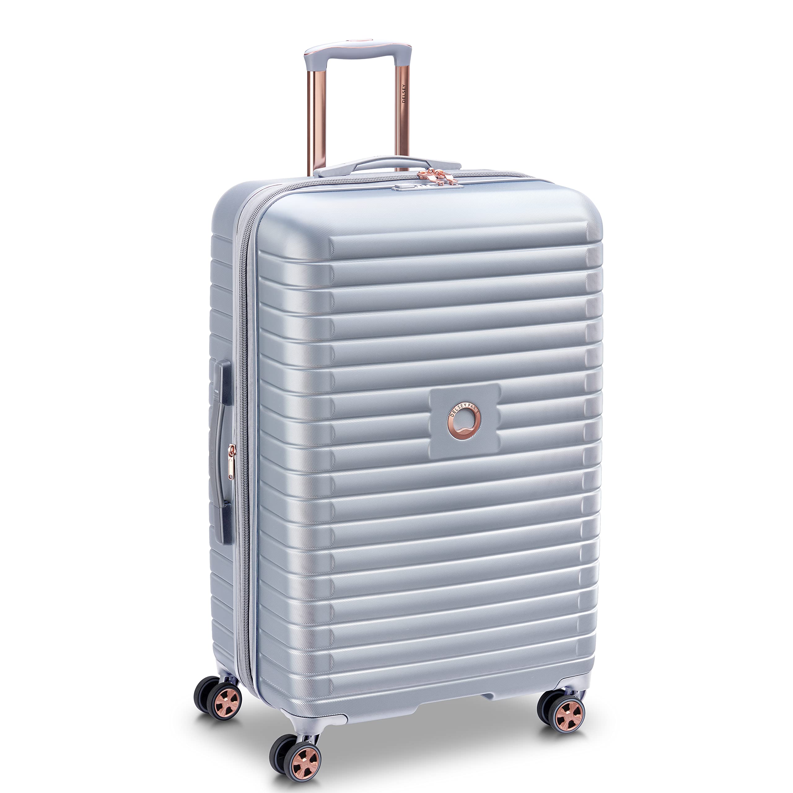 DELSEY Paris Cruise 3.0 Hardside Expandable Luggage with Spinner Wheels ( Platinum , Checked-Large 28 Inch ) Platinum Checked Large 28 Inch U5