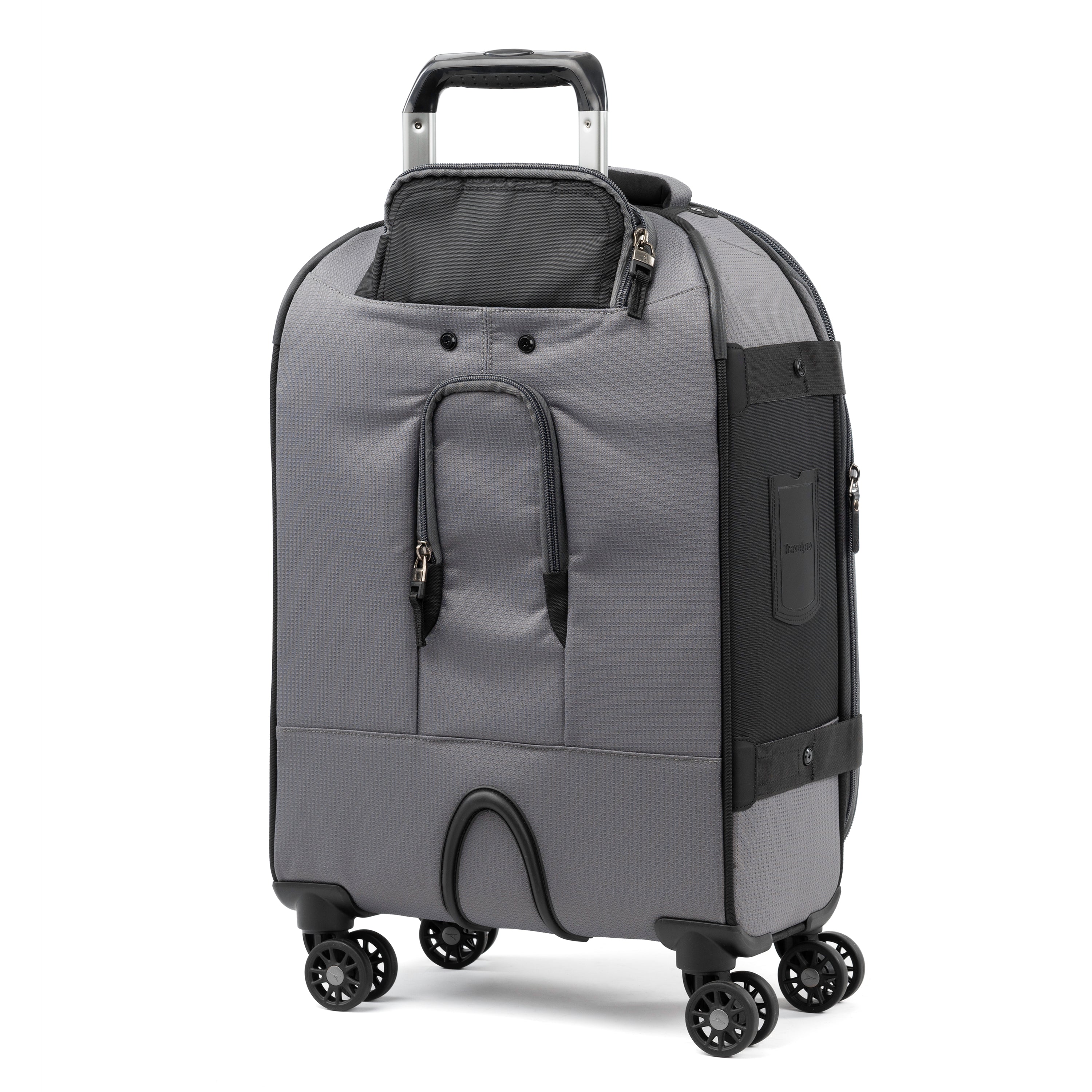 Travelpro Bold-Softside Expandable Luggage with Spinner Wheels ( Grey/Black , Carry-On 21-Inch ) Grey/Black Carry On 21 Inch U2