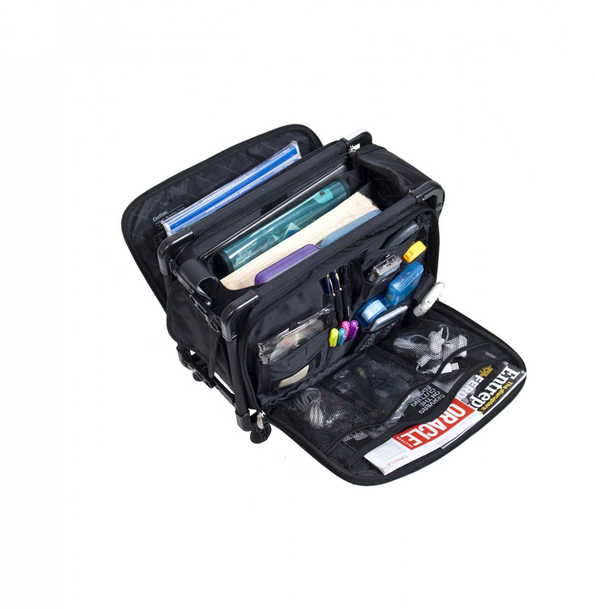 Tutto Lightweight Foldable Office on Wheels ( Black , 17-inch ) Black 17 Inch U1