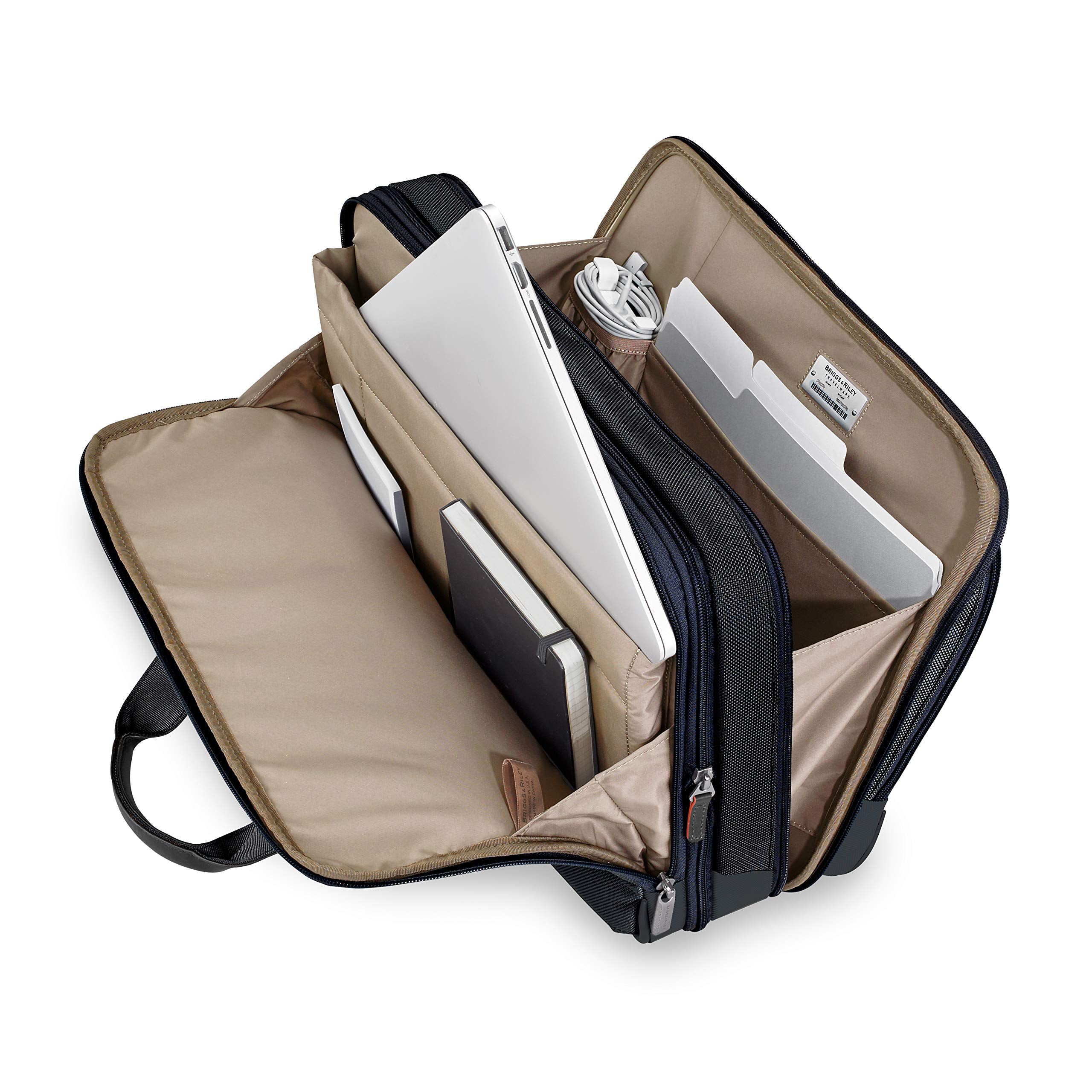 Briggs & Riley @work Medium Expandable Brief ( Black , Medium ) Black Medium U3