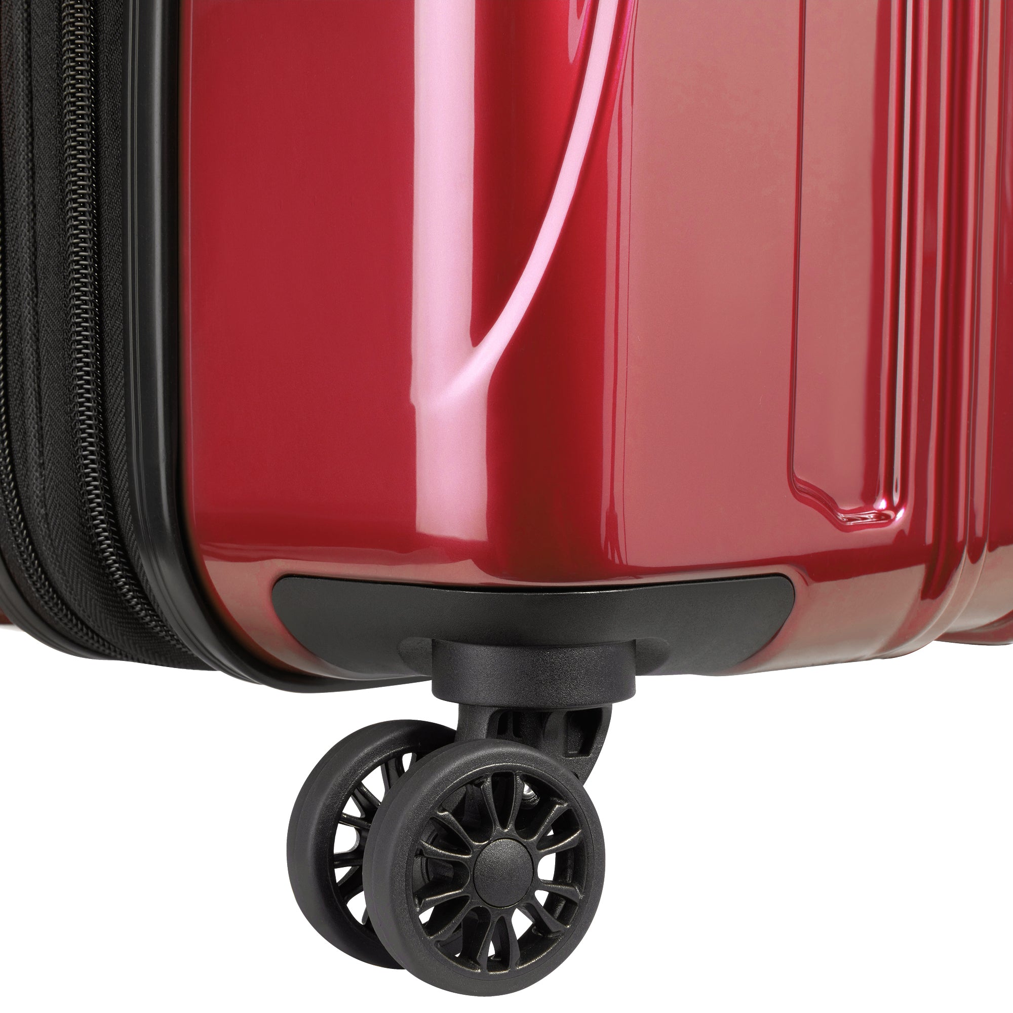 DELSEY Paris Helium Aero Hardside Expandable Luggage with Spinner Wheels ( Brick Red , Checked-Medium 25 Inch ) Brick Red Checked Medium 25 Inch U5
