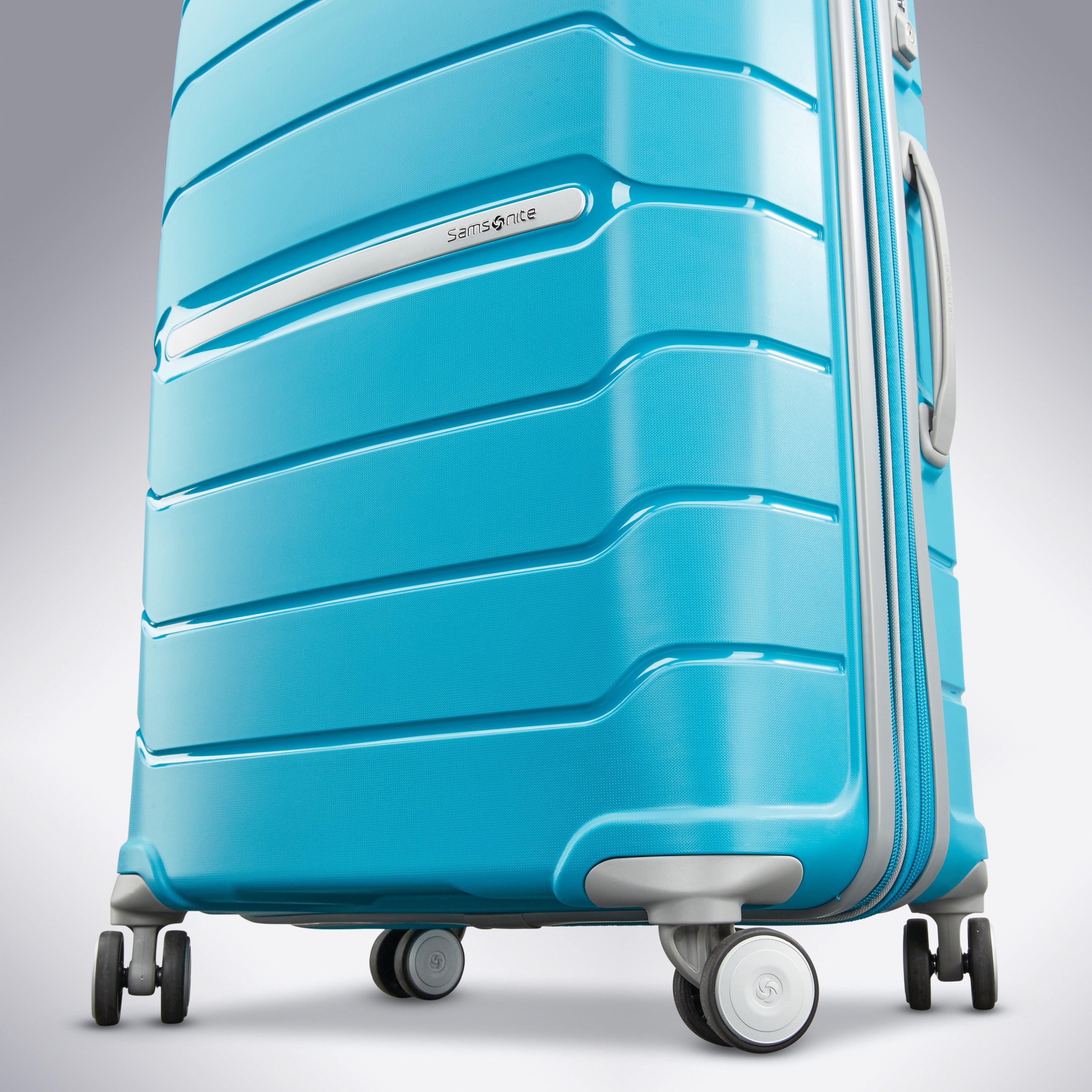 Samsonite Freeform Hardside Expandable with Double Spinner Wheels ( Ocean Blue , Checked-Large 28-Inch ) Ocean Blue Checked Large 28 Inch U1