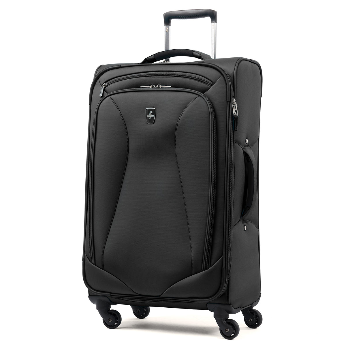 Atlantic Luggage Ultra Lite Softside Expandable Spinner ( Jade Black , Checked Medium 25-Inch ) Jade Black Checked Medium 25 Inch U6