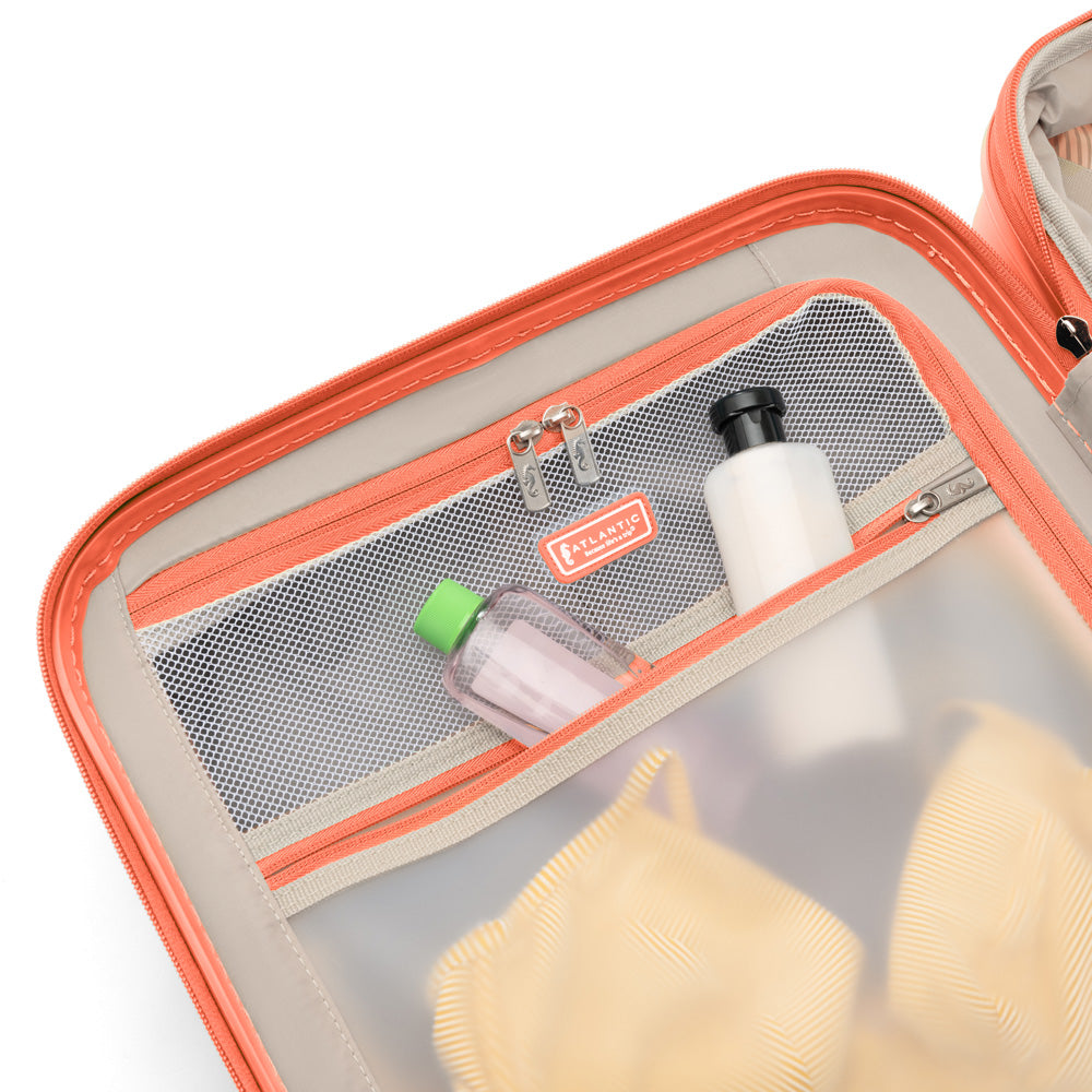 Atlantic Luggage Carry-on Expandable, Hardside Spinner ( Coral Orange , Carry On 21 Inch ) Coral Orange Carry On 21 Inch U2