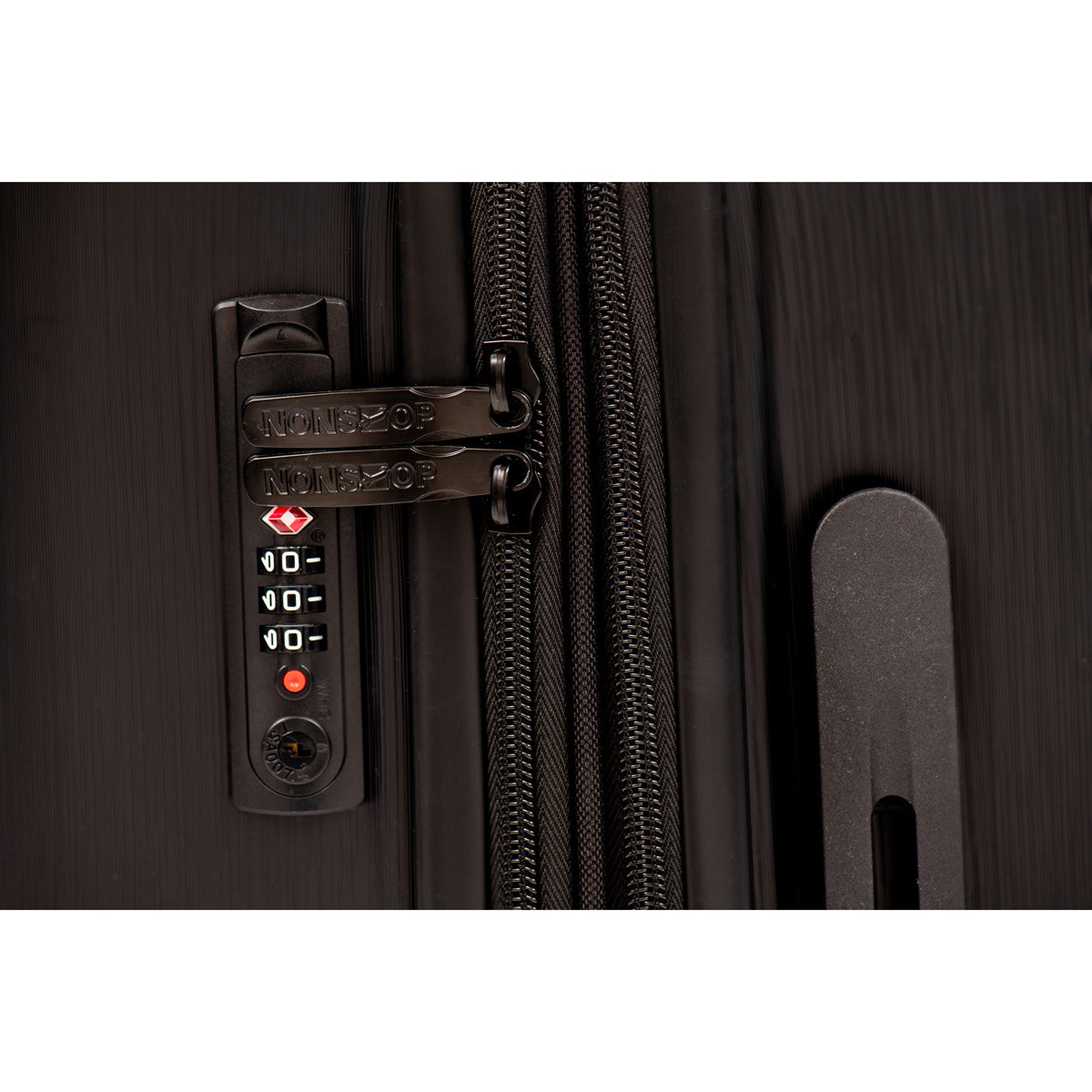 NONSTOP NEW YORK Luggage Expandable Spinner Wheels hard side shell Travel Suitcase Lightweight, TSA Lock, Double USB Port  ( Black , 3-Piece Set (20/24/28) ) Black 3 Piece Set 20 24 28 U42