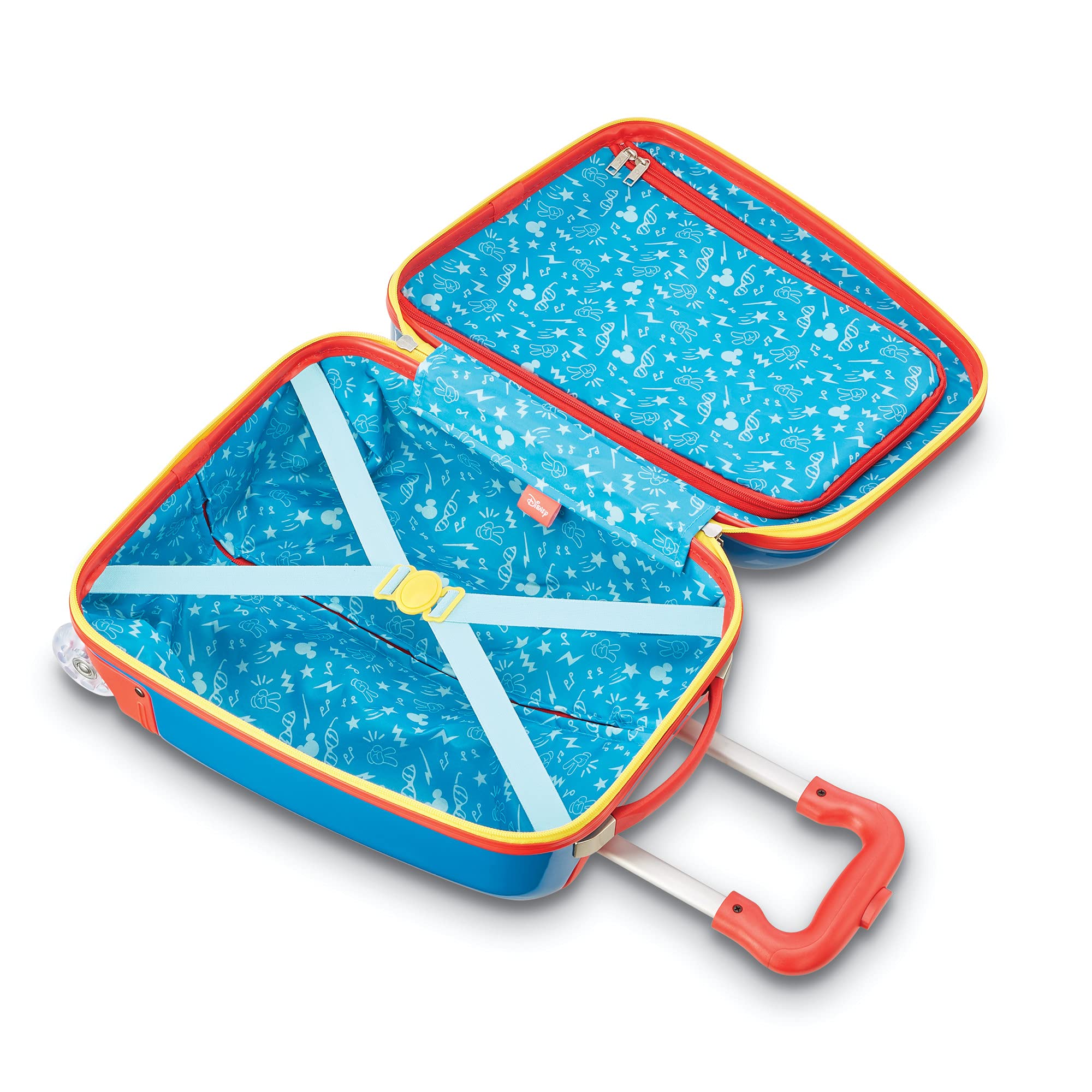 American Tourister Kids' Disney Hardside Upright Luggage ( Mickey , Carry-On 18-Inch ) Mickey Carry On 18 Inch U9