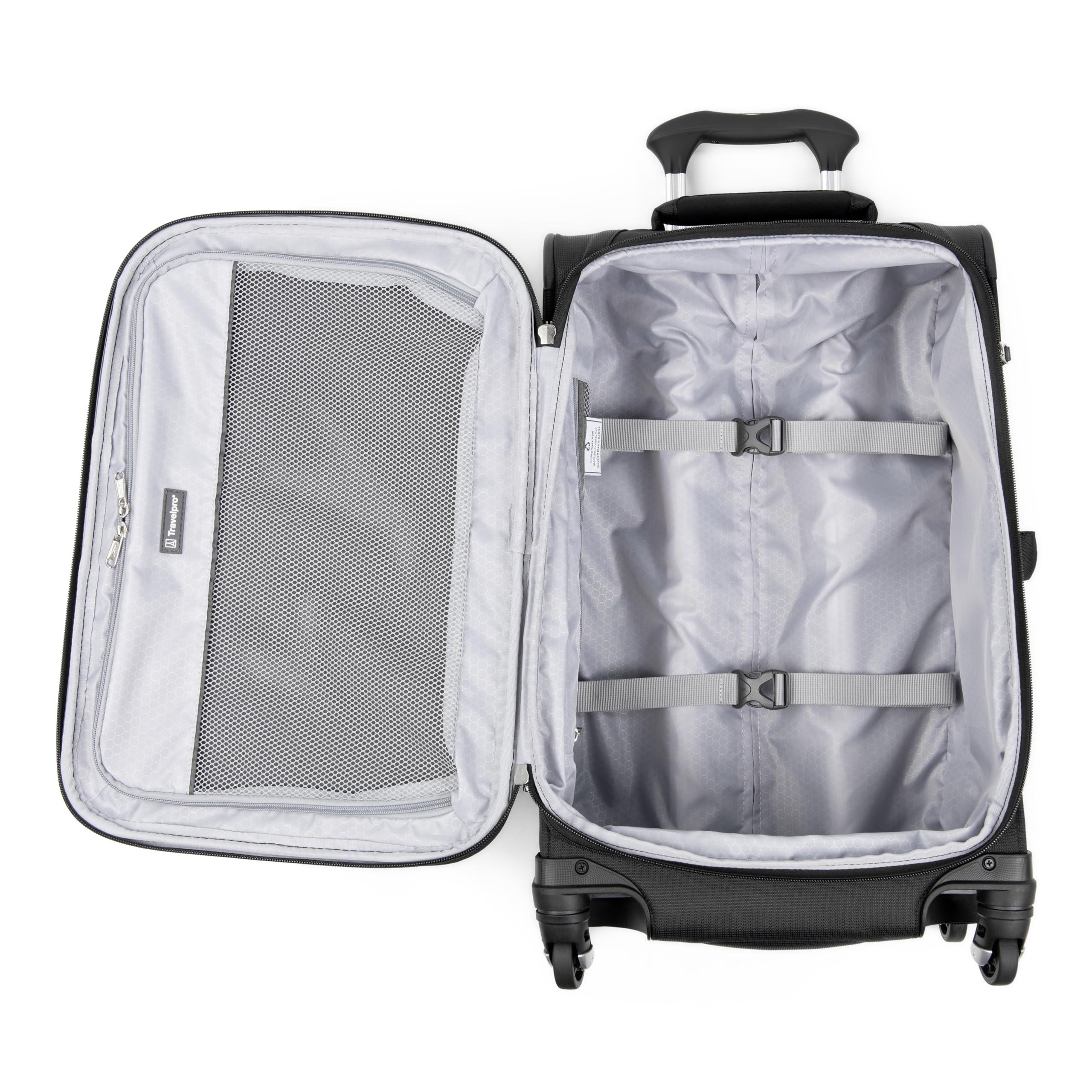 Travelpro Maxlite 5 Softside Expandable Luggage with 4 Spinner Wheels, Lightweight Suitcase, Men and Women ( Black , 3-Piece Set (21/25/29) ) Black 3 Piece Set 21 25 29 U1