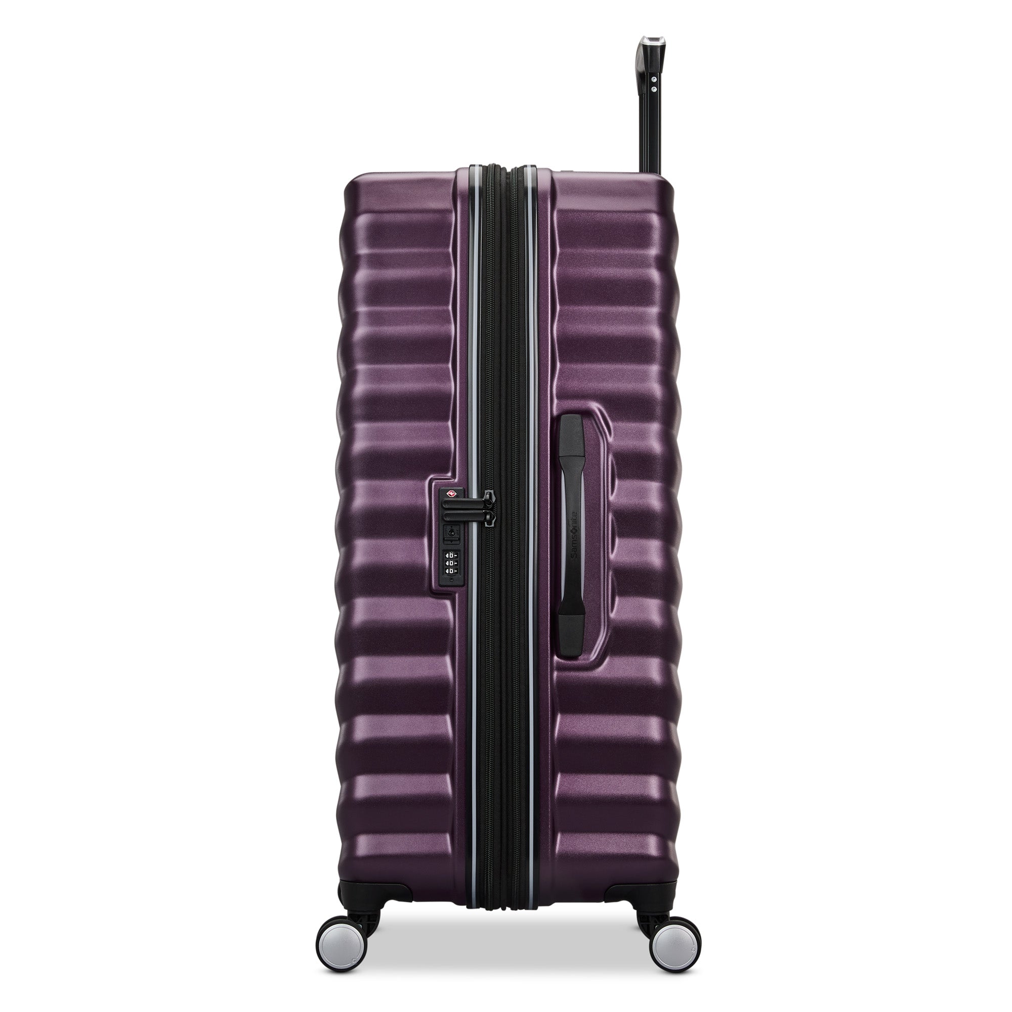 Samsonite Hard-Sided 28-Inch Lightweight Checked Large Expandable Element Suitcase: Durable, 360 Spinner Wheels, Adjustable Telescopic Handle, TSA-Approved Lock ( Dusk Purple , 28-Inch Checked-Large ) Dusk Purple 28 Inch Checked Large U2