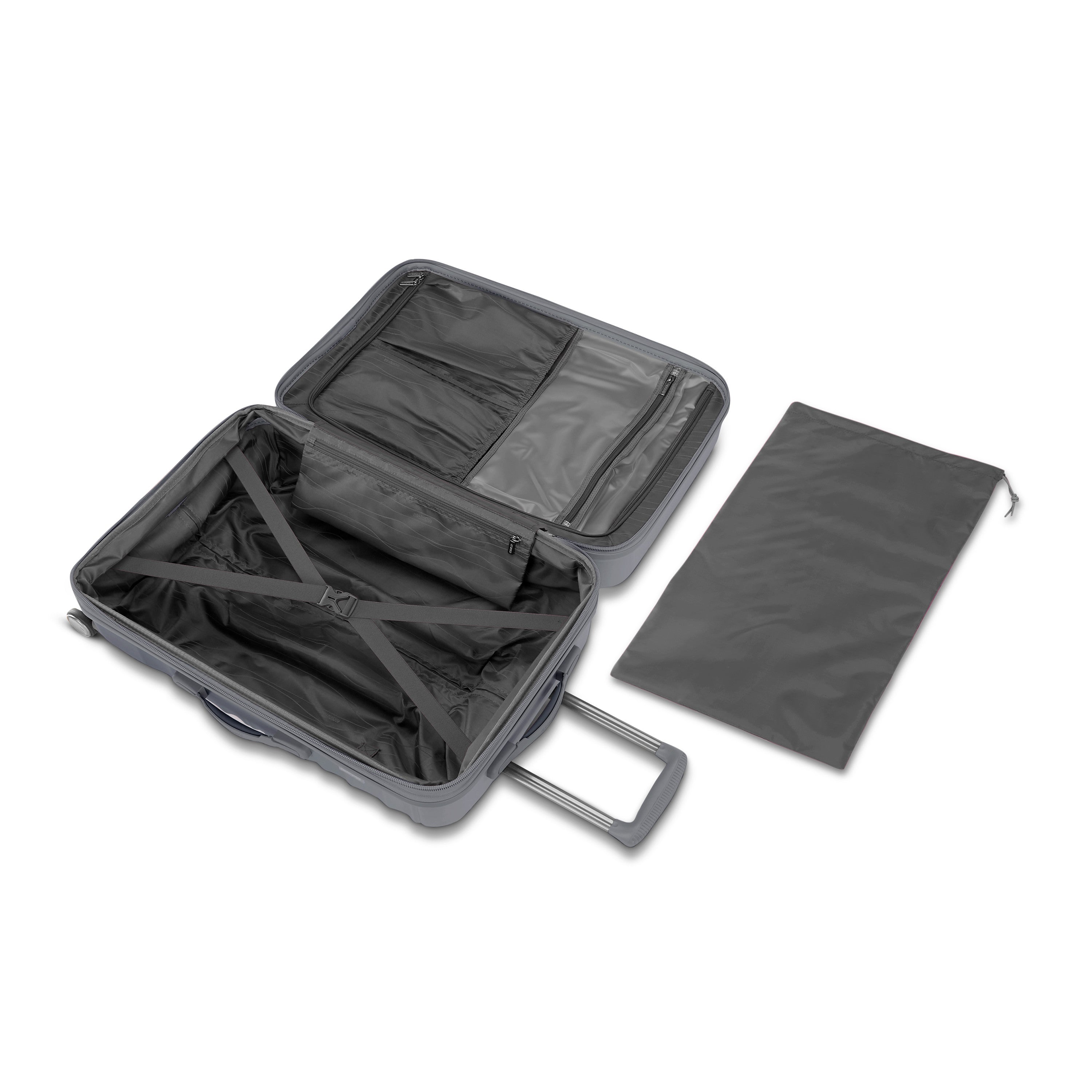 American Tourister Cascade Hardside Lightweight Spinner Luggage ( Graphite , 20-inch Spinner ) Graphite 20 Inch Spinner U3