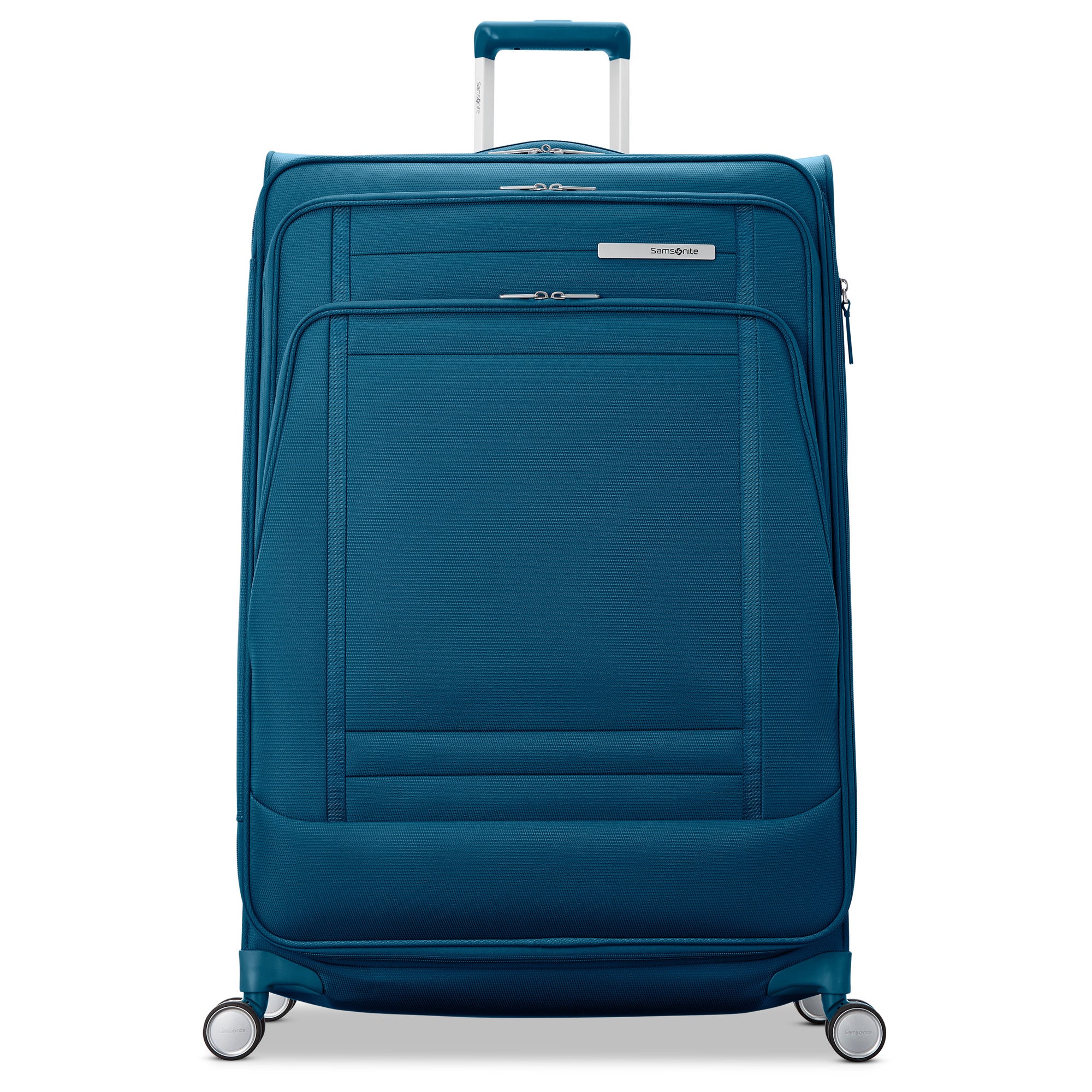 Samsonite UpLIFT Lightweight Softside Expandable Luggage ( Cerulean Blue , Large Checked ) Cerulean Blue Large Checked U8