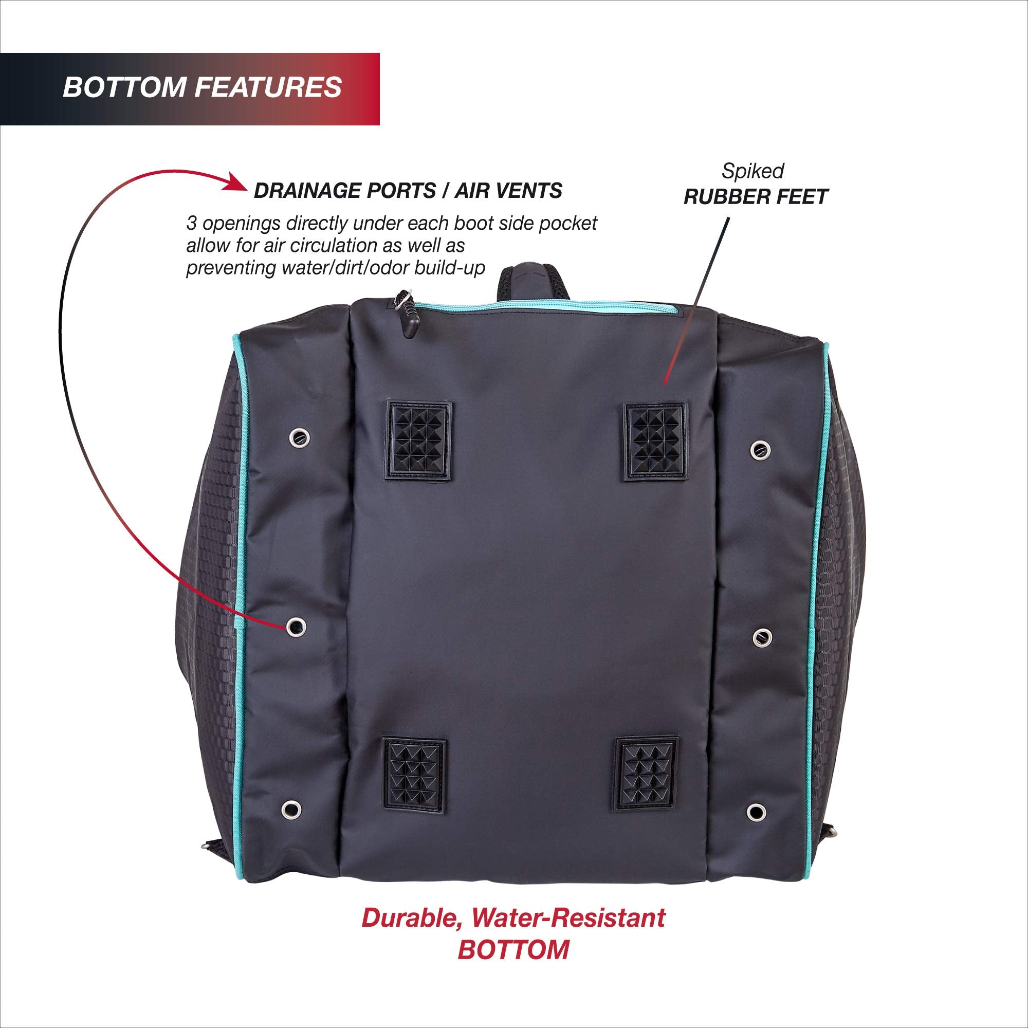 Athalon Everything Ski Boot Bag and Backpack Plus– Ski - Snowboard – Holds Everything – (Ski Boots, Helmet, Goggles, Gloves) Purple/Black One Size U2
