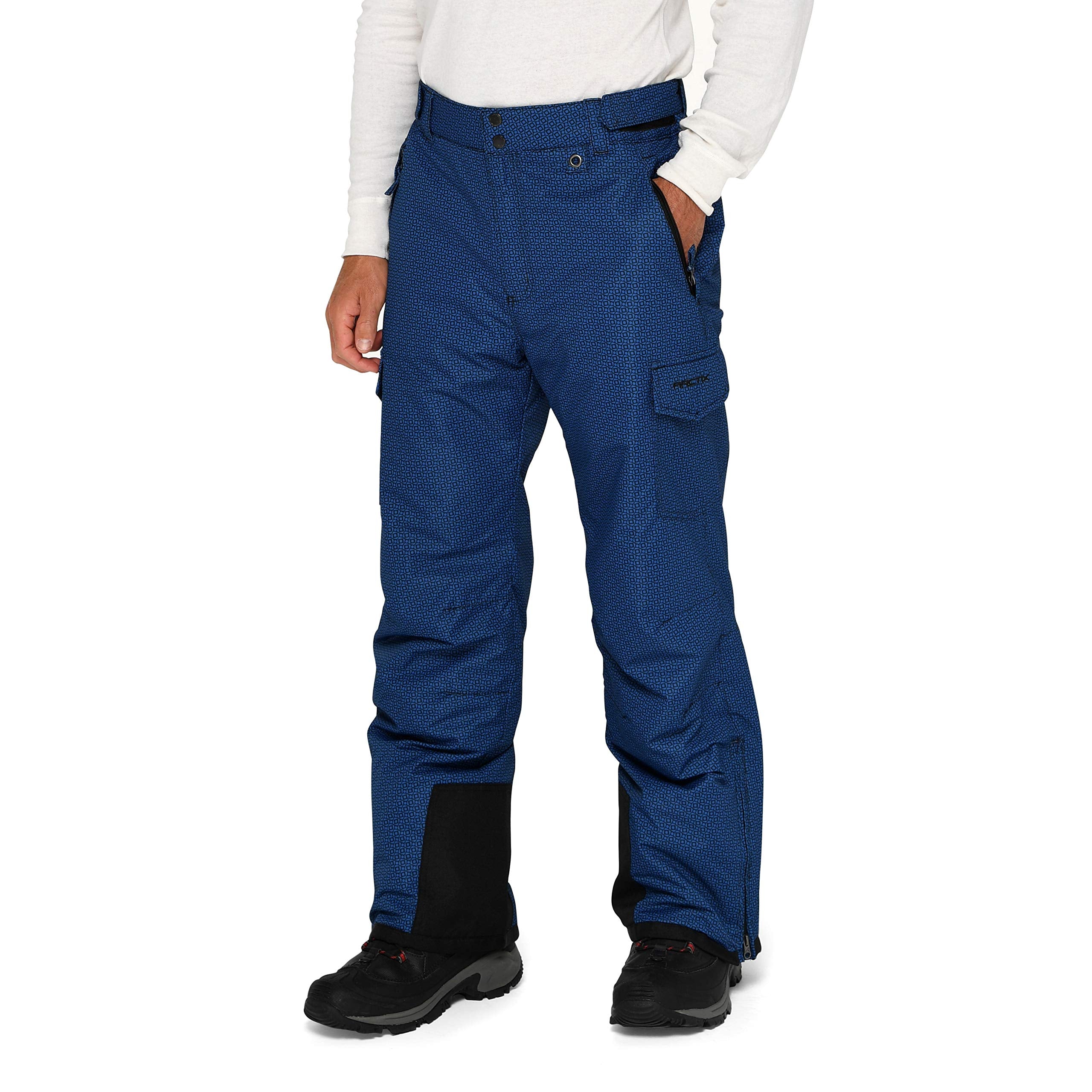 Arctix Men's Insulated Snowsports Cargo Pant ( Moguls Print Black , Medium/32" Inseam ) Moguls Print Black Medium 32 Inseam U2