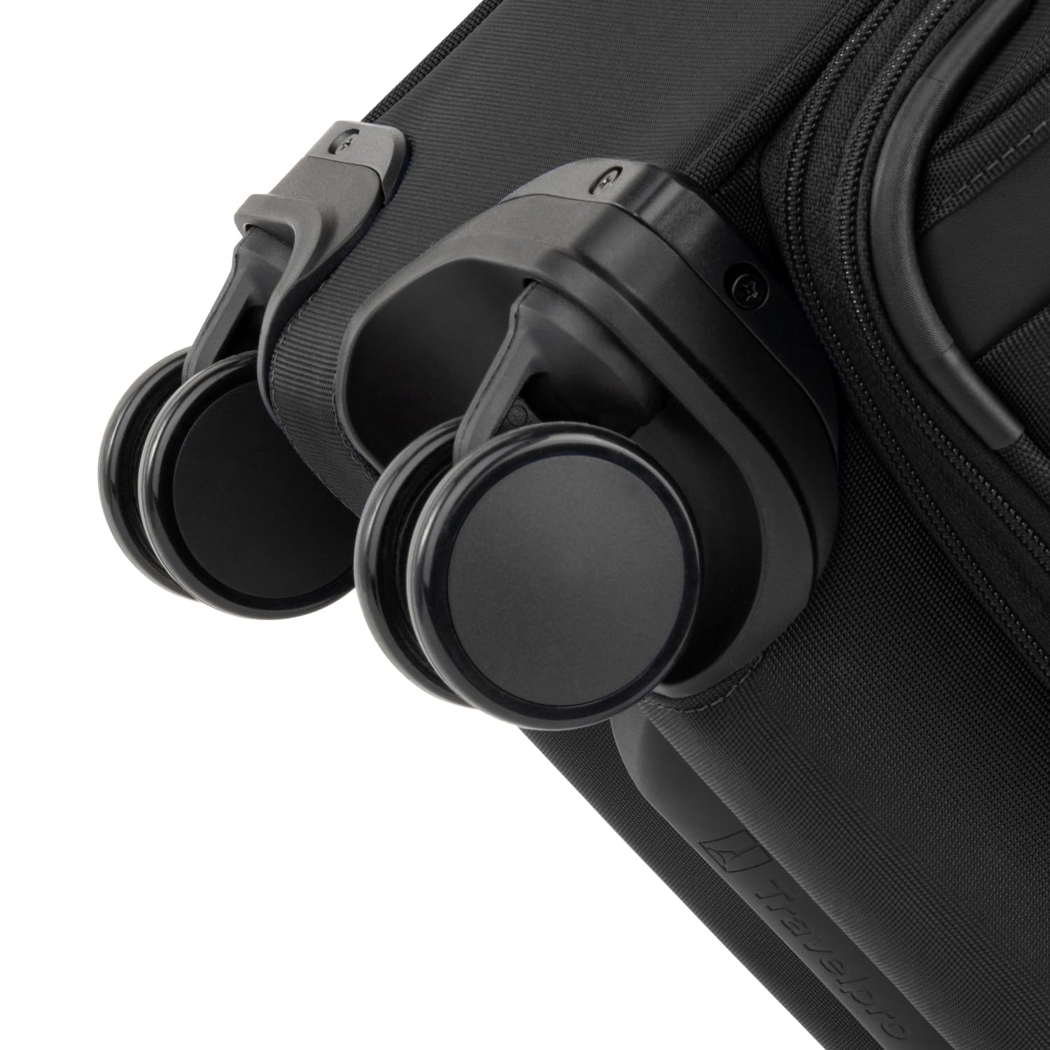 Travelpro Versapack + Lightweight Softside Expandable Checked Luggage, 8 Spinner Suitcase, TSA Lock, Men and Women ( Black , Carry On 21-Inch ) Black Carry On 21 Inch U3