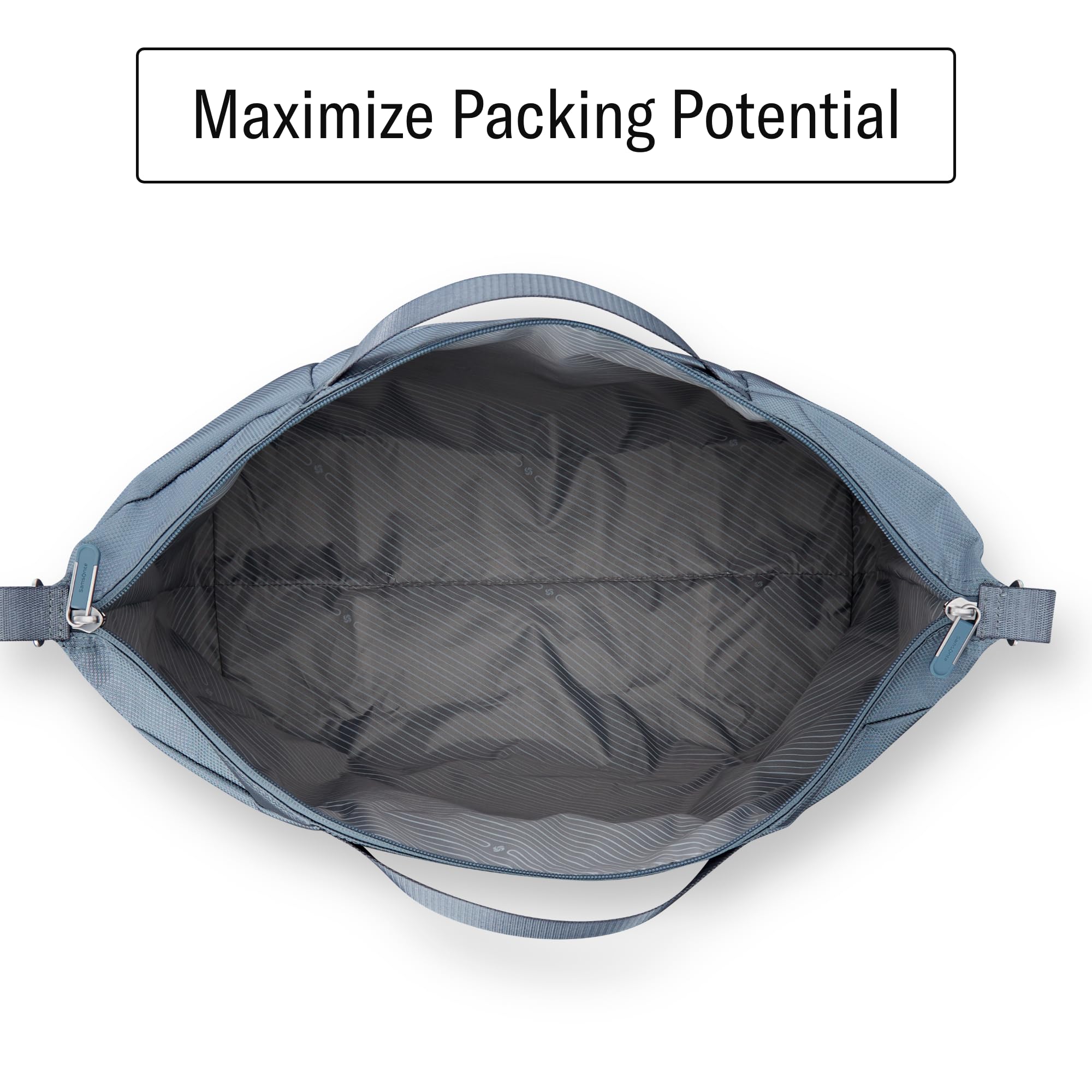 Samsonite UpLIFT Foldable Weekender Duffel ( Elemental Blue , 23" Duffle ) Elemental Blue 23 Duffle U1