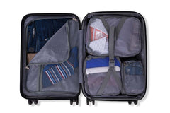 NONSTOP NEW YORK Luggage Expandable Spinner Wheels hard side shell Travel Suitcase Set 3 Piece Lightweight, TSA Lock, Double USB Port + 2 packing cubes Burgundy 3 Piece Set 20 24 28 U23
