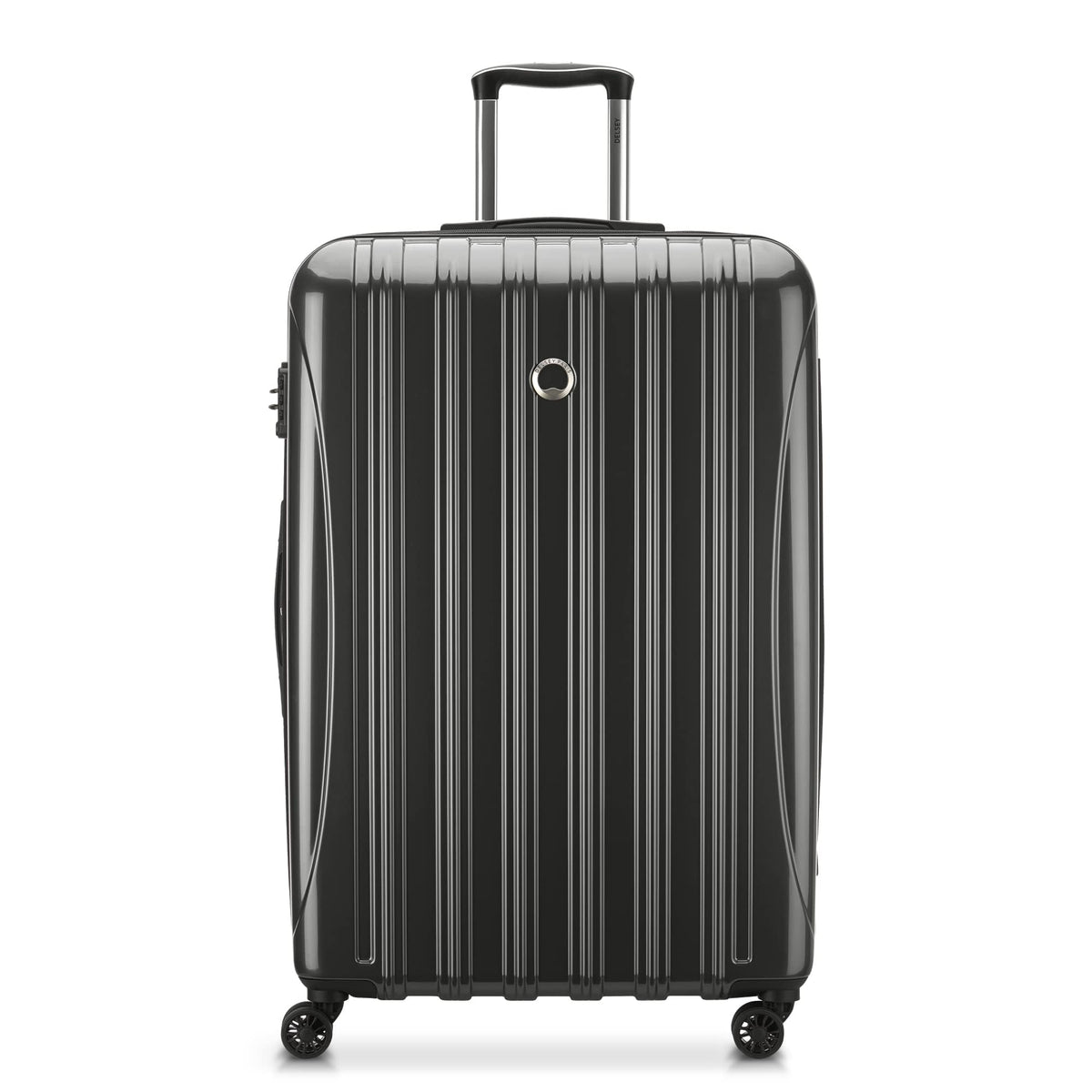 DELSEY Paris Helium Aero Hardside Expandable Luggage with Spinner Wheels ( Brushed Charcoal , Checked-Large 29 Inch ) Brushed Charcoal Checked Large 29 Inch U8