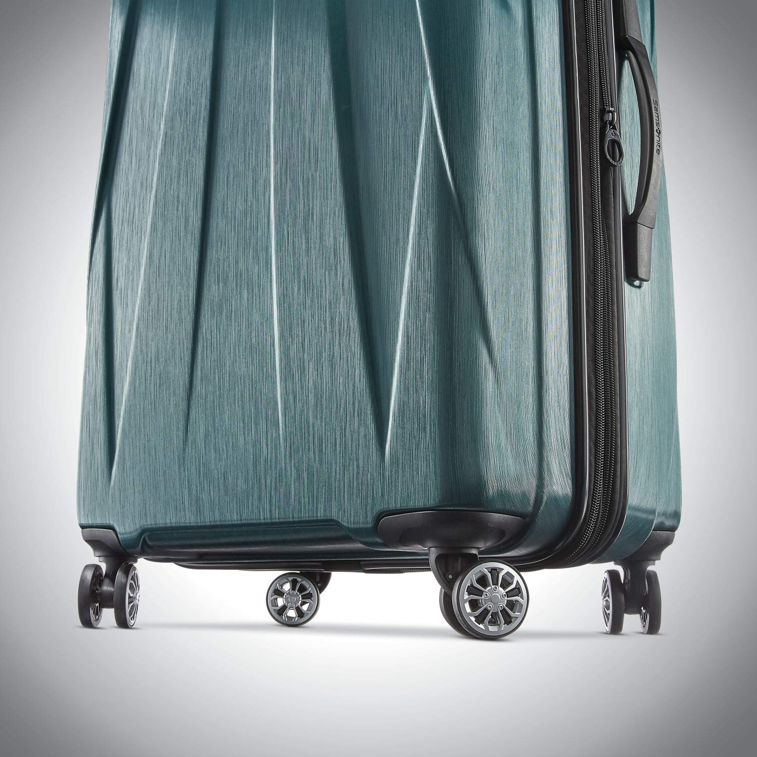 Samsonite Centric 2 Expandable Hardside Luggage Set with Dual Spinner Wheels ( Emerald Green , Checked-Medium 24-Inch ) Emerald Green Checked Medium 24 Inch U1
