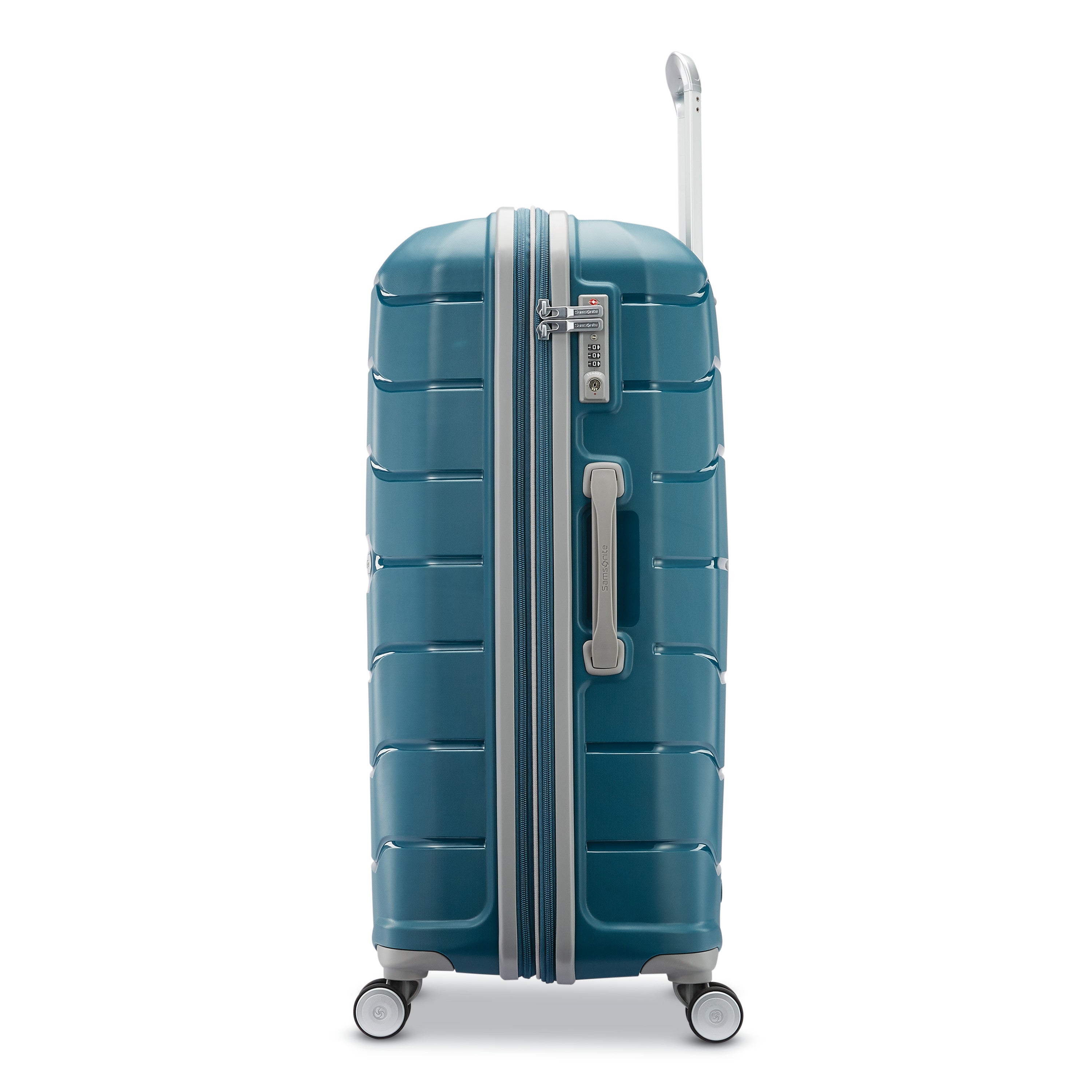 Samsonite Freeform Hardside Expandable with Double Spinner Wheels ( Dark Teal , Checked-Large 28-Inch ) Dark Teal Checked Large 28 Inch U3