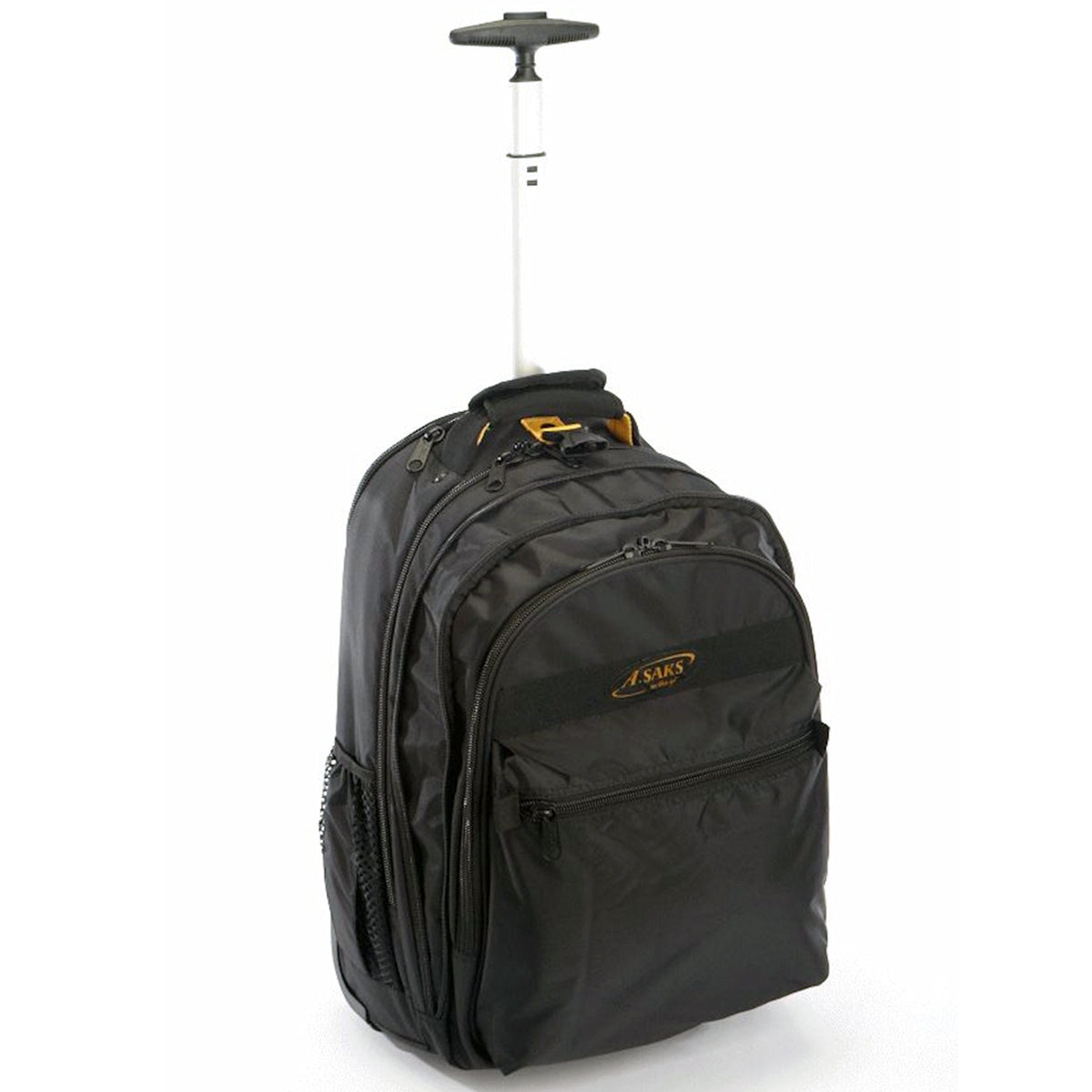 A.Saks EXPANDABLE Trolley Laptop Backpack ( Black , One Size ) Black One Size U2