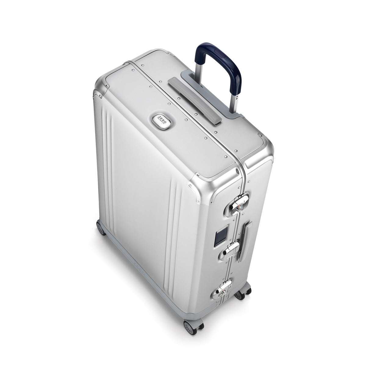 ZERO Halliburton Pursuit Aluminum Hardside Travel Case Silver Large Travel Case U2