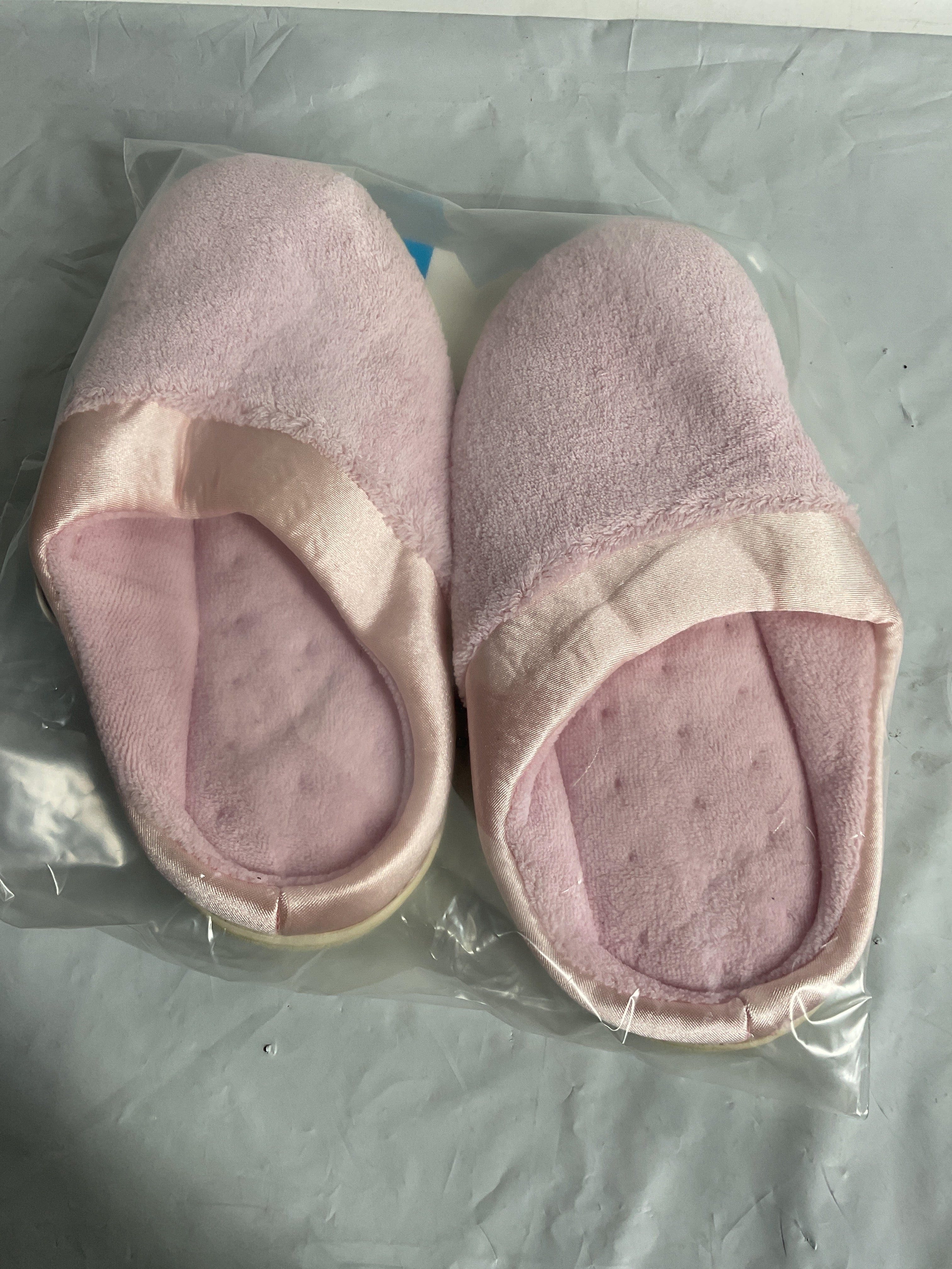Isotoner Women's Microterry PillowStep Satin Cuff Clog Slippers ( Peony , 9.5-10.5 ) Peony 9 5 10 5 U1