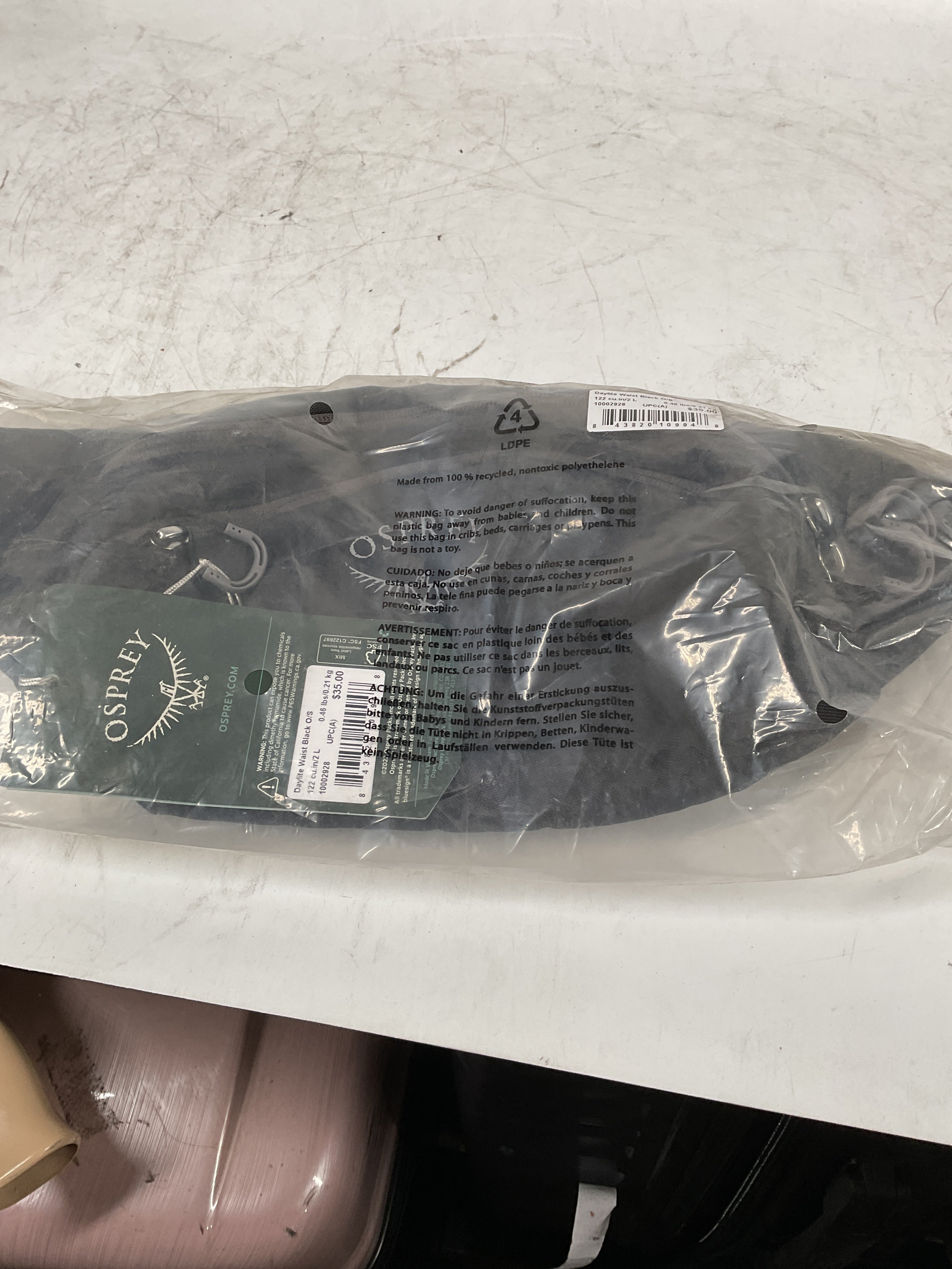 Osprey Daylite Waist Pack, Black Black One Size U1