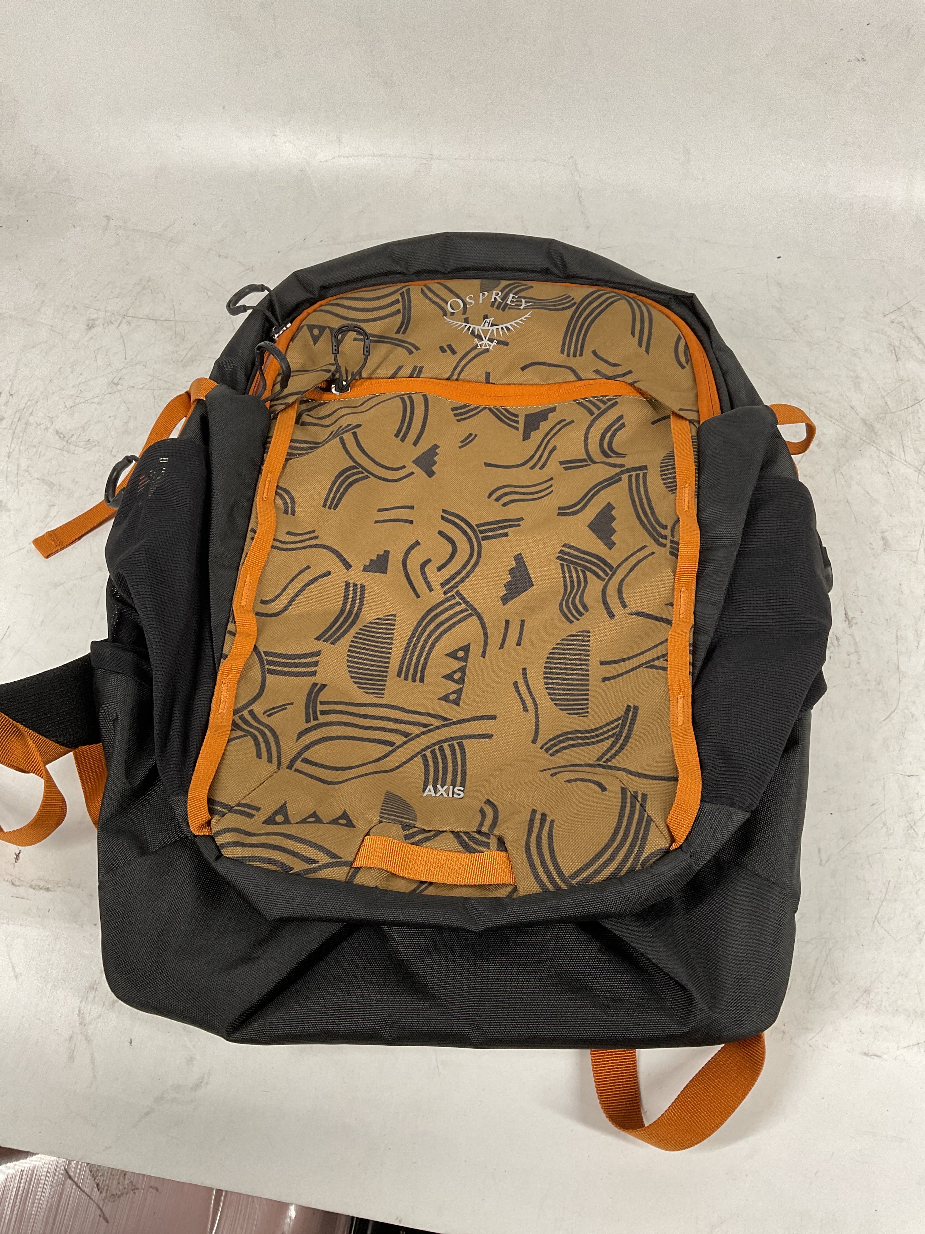Osprey Axis Laptop Backpack, Find the Way Print/Black – Sleek, Urban-Ready Everyday Pack with Laptop Sleeve, Dual Water Bottle Pockets, & Compression Straps – Ideal for College, Commutes, & Travel Find the Way Print/Black O/S U1