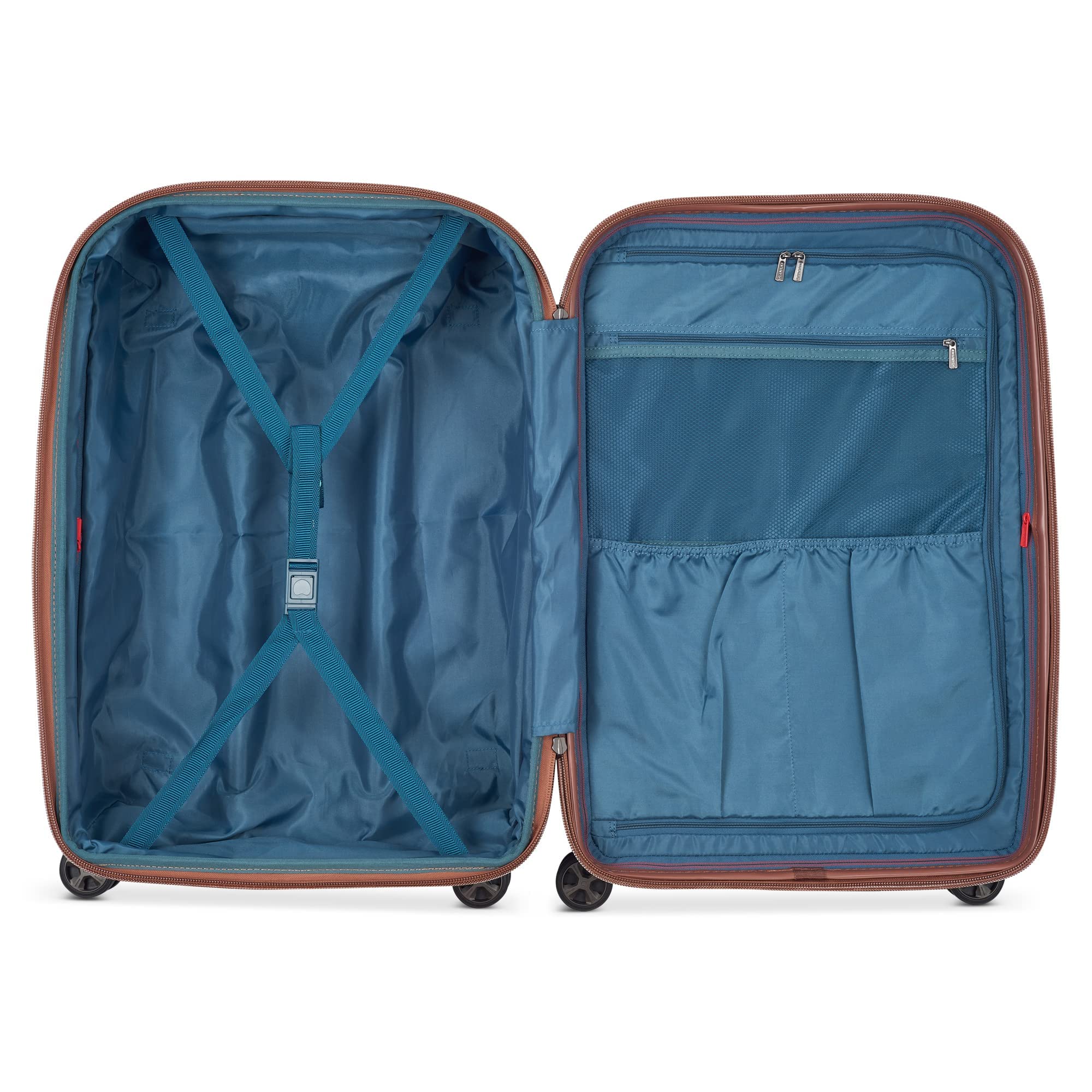 Delsey Paris Carrousel 28" Expandable Carry-On Spinner ( Platinum , Checked-Medium 24 Inch ) Platinum Checked Medium 24 Inch U6