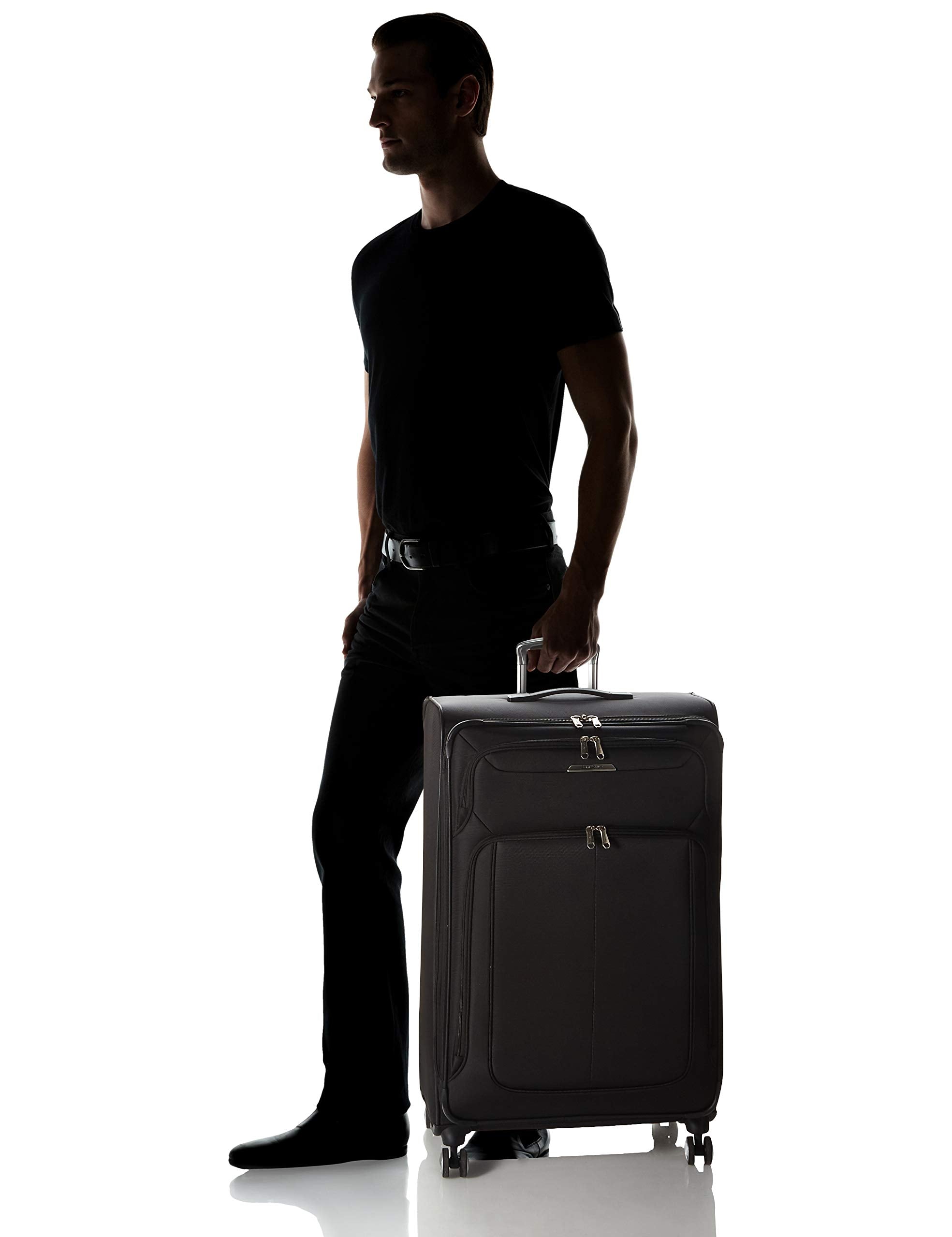 Samsonite SoLyte DLX 29-Inch Expandable Spinner ( Midnight Black , Checked-Large 29-Inch ) Midnight Black Checked Large 29 Inch U1