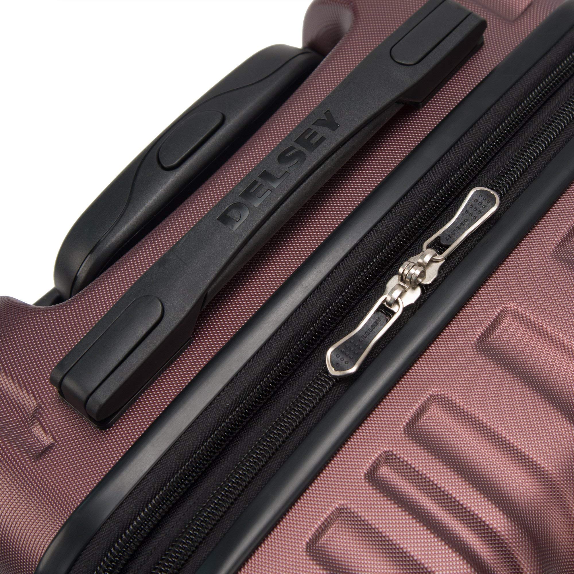 Delsey Alexis Lightweight Luggage, 4-Wheel Spinners Hardshell Suitcase, Expandable with TSA Lock  ( Burgundy , Checked-Large 29-Inch ) Burgundy Checked Large 29 Inch U6