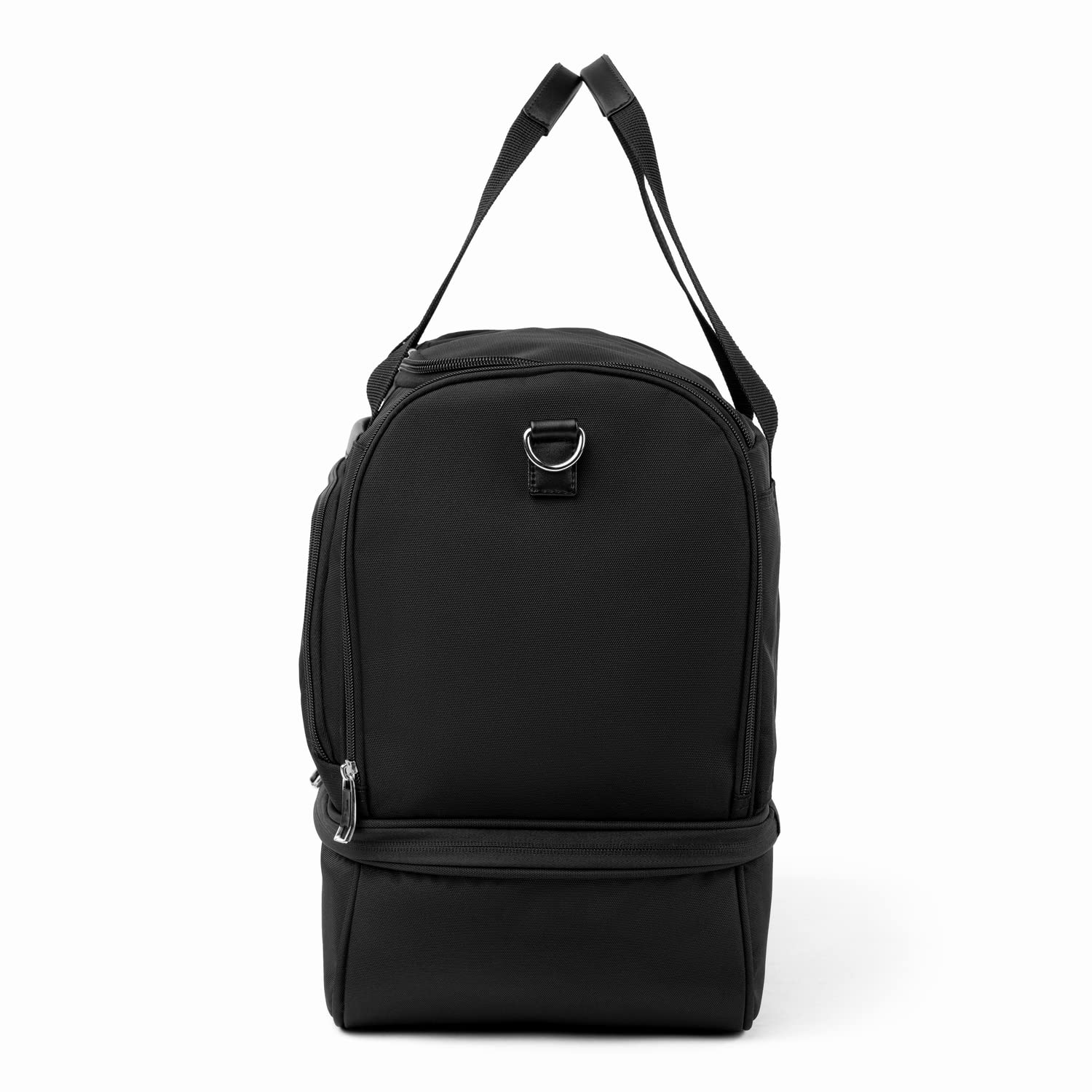 Travelpro Maxlite 5 Carry on Weekender with Drop-Bottom Compartment, Lightweight Overnight Travel Duffel Bag Black 19 Inch U1