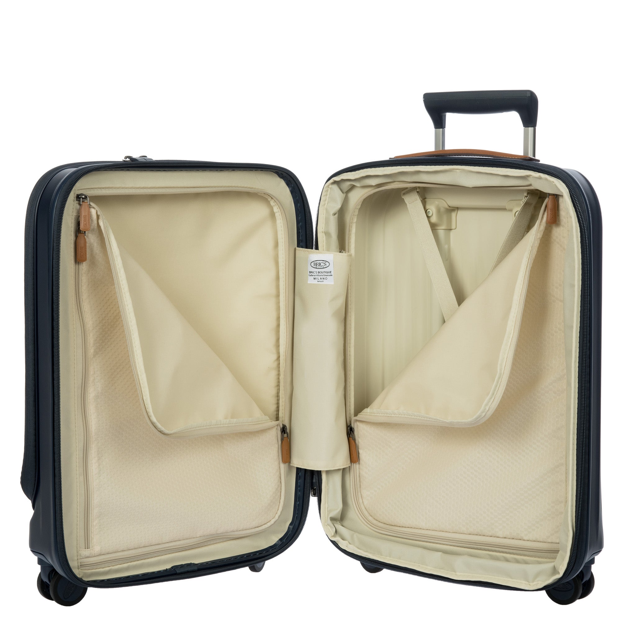 Bric's Taormina 21" Carry-on Expandable Spinner with Pocket ( Blue , One Size ) Blue One Size U1