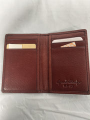Osgoode Marley Cashmere Leather RFID Blocking 8 Pocket Card Case Wallet - Brandy Brandy small U1