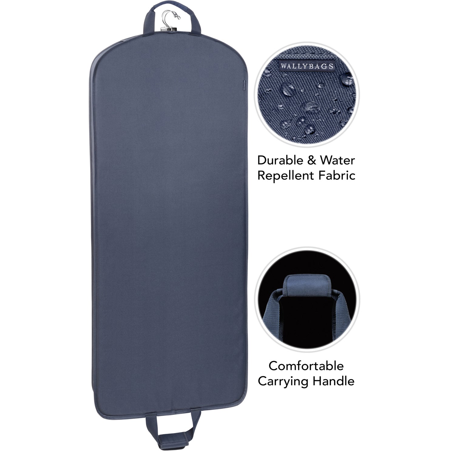 WallyBags 60" Deluxe Travel Garment Bag ( Navy , 60-Inch ) Navy 60 Inch U11