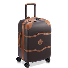 DELSEY Paris Chatelet Air 2.0 Hardside Luggage with Spinner Wheels Chocolate Brown Carry On 21 Inch U3